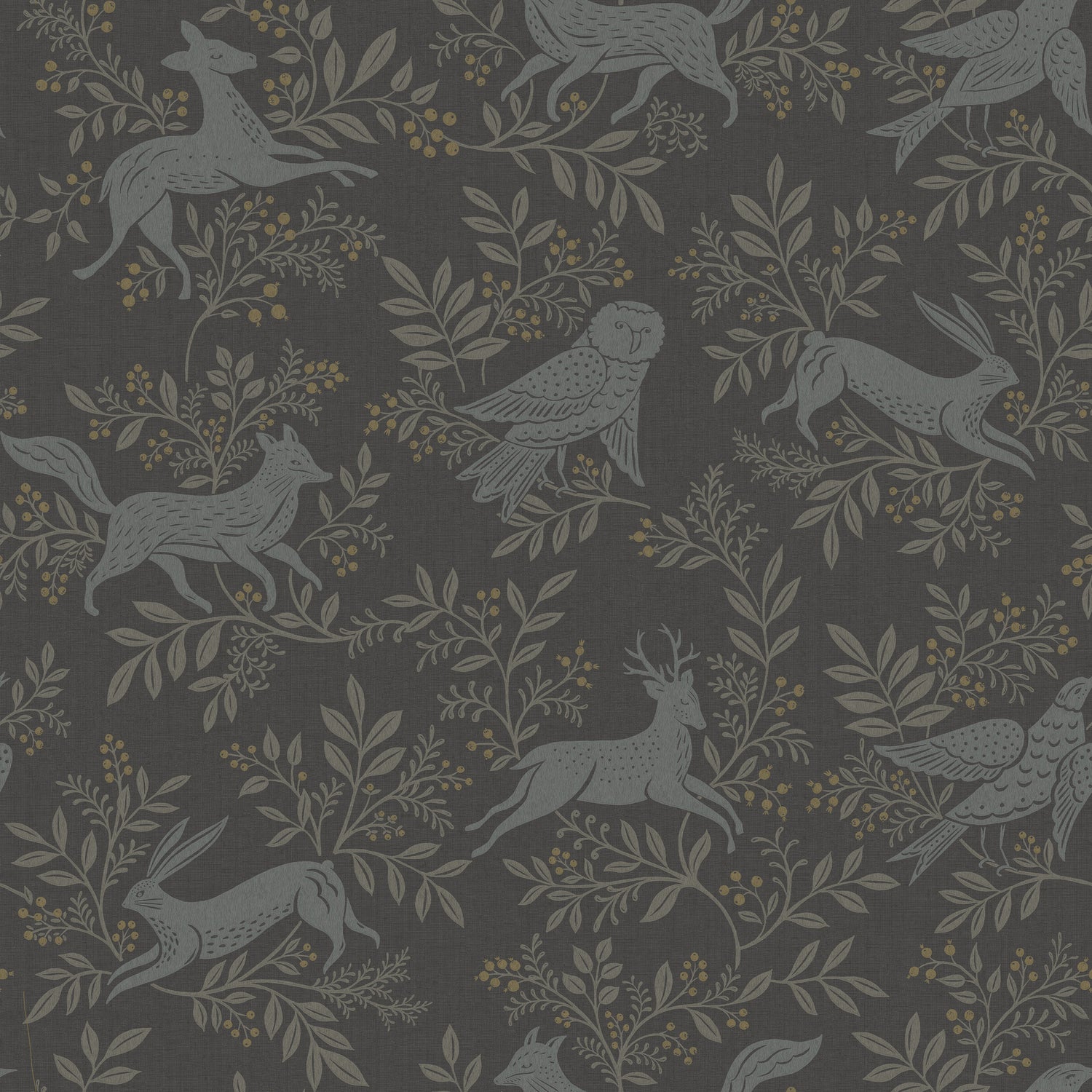 Revelry wallpaper in black color - pattern number 4169-83114 - by Chesapeake in the Oak and Moss collection