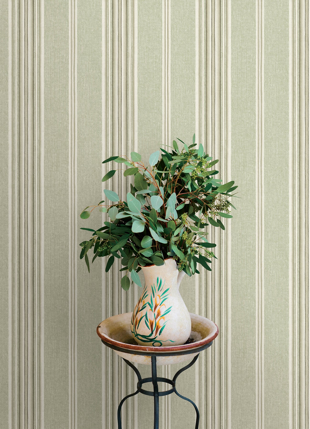 Calvados wallpaper in moss color - pattern number 4169-83121 - by Chesapeake in the Oak and Moss collection