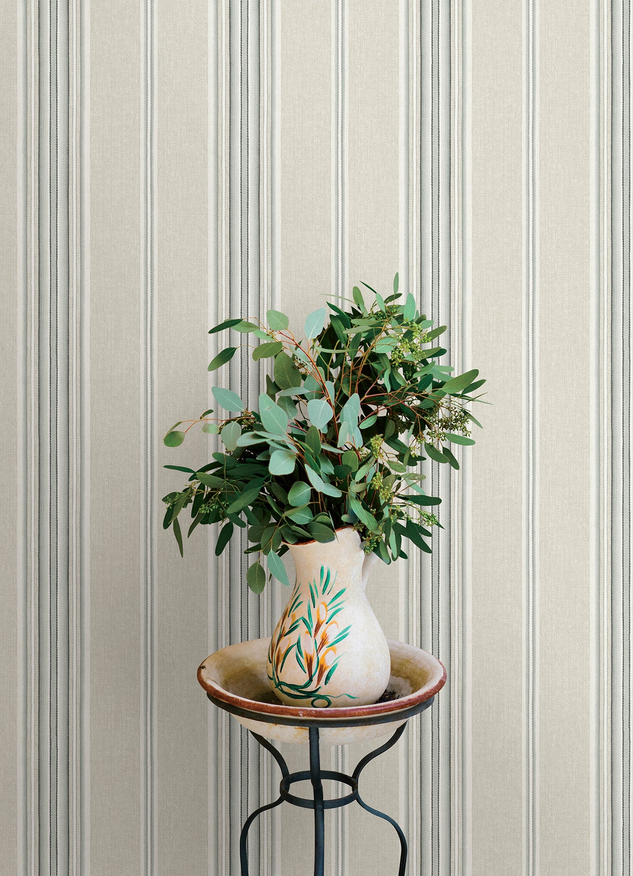Calvados wallpaper in turquoise color - pattern number 4169-83122 - by Chesapeake in the Oak and Moss collection