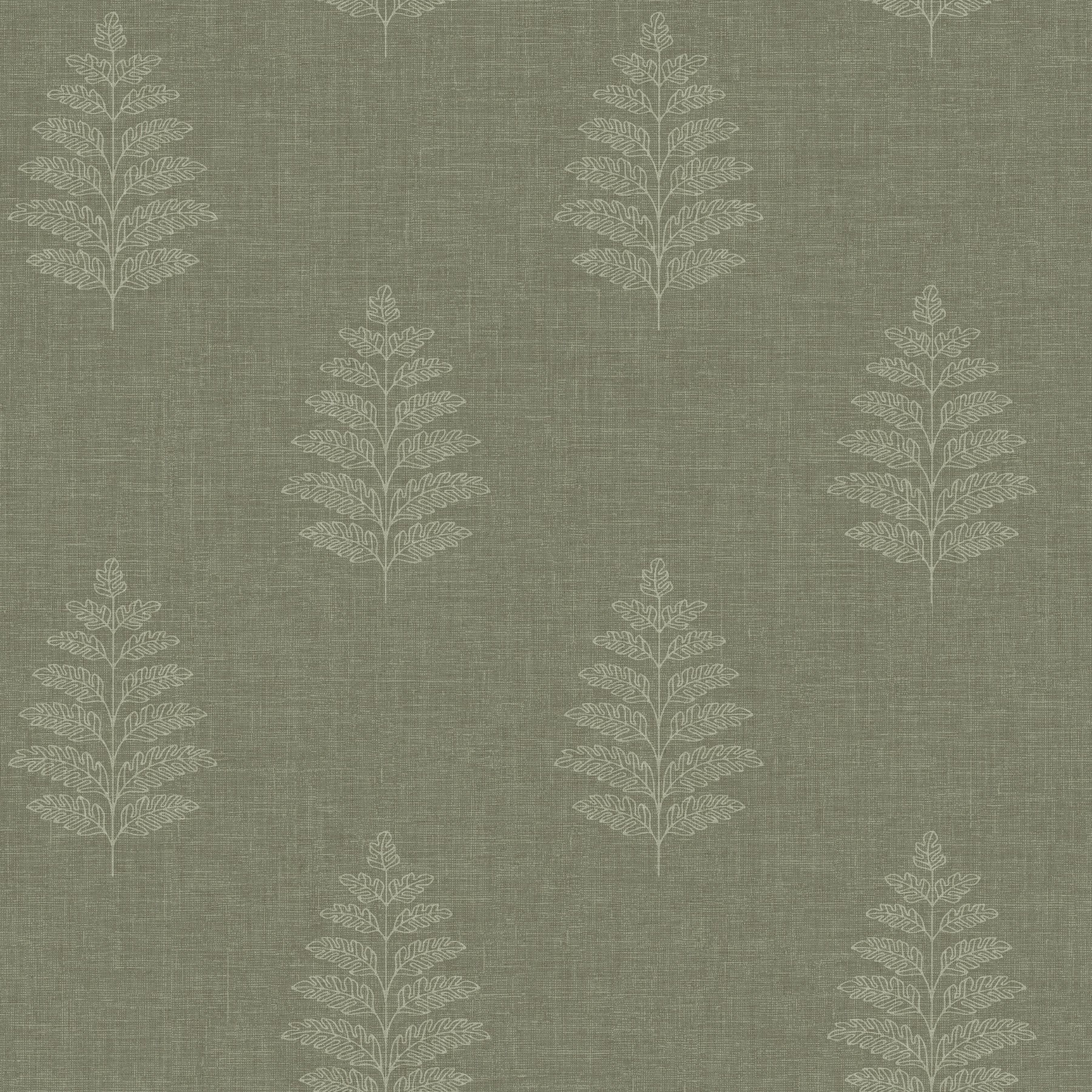 Frond wallpaper in dark green color - pattern number 4169-83126 - by Chesapeake in the Oak and Moss collection