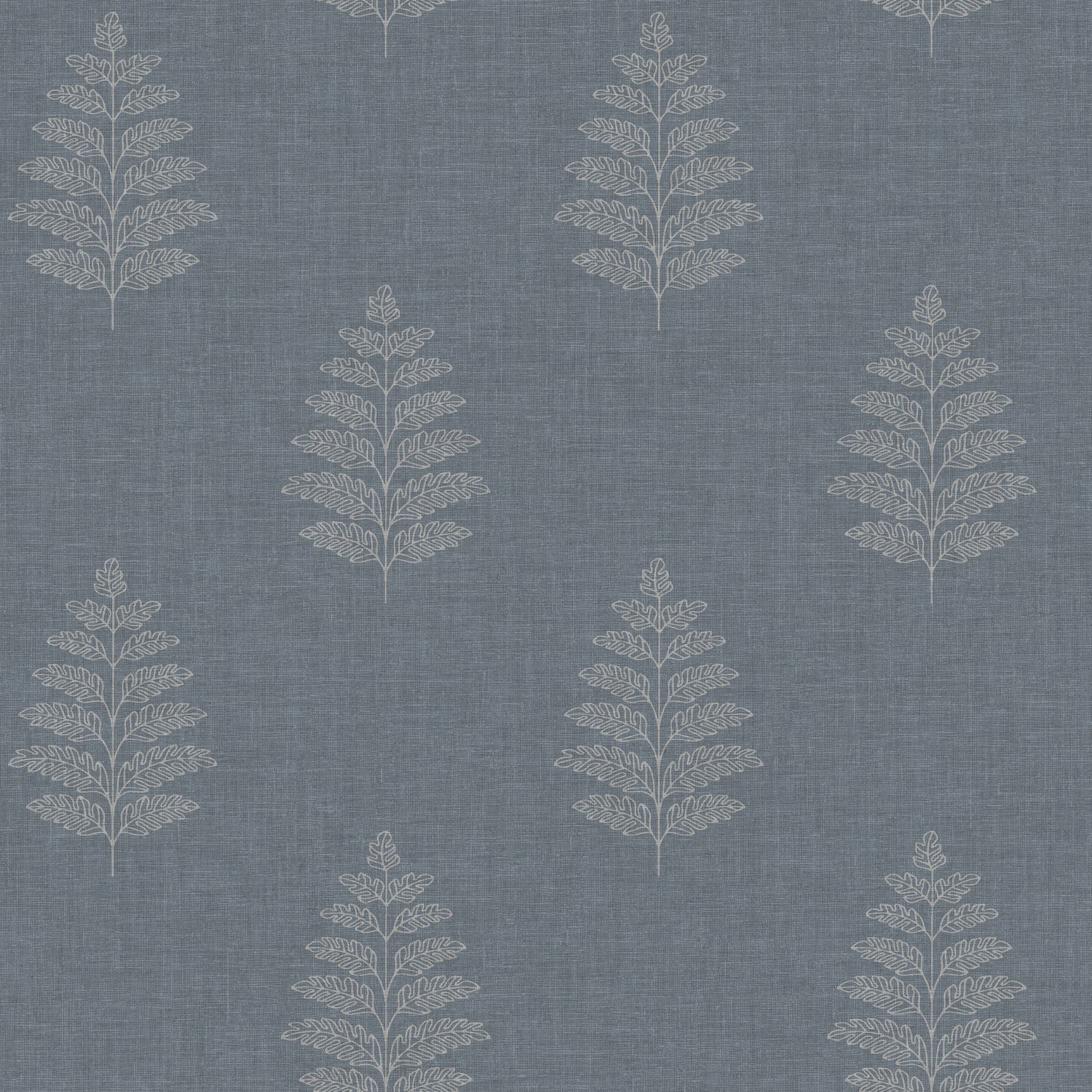 Frond wallpaper in denim color - pattern number 4169-83127 - by Chesapeake in the Oak and Moss collection