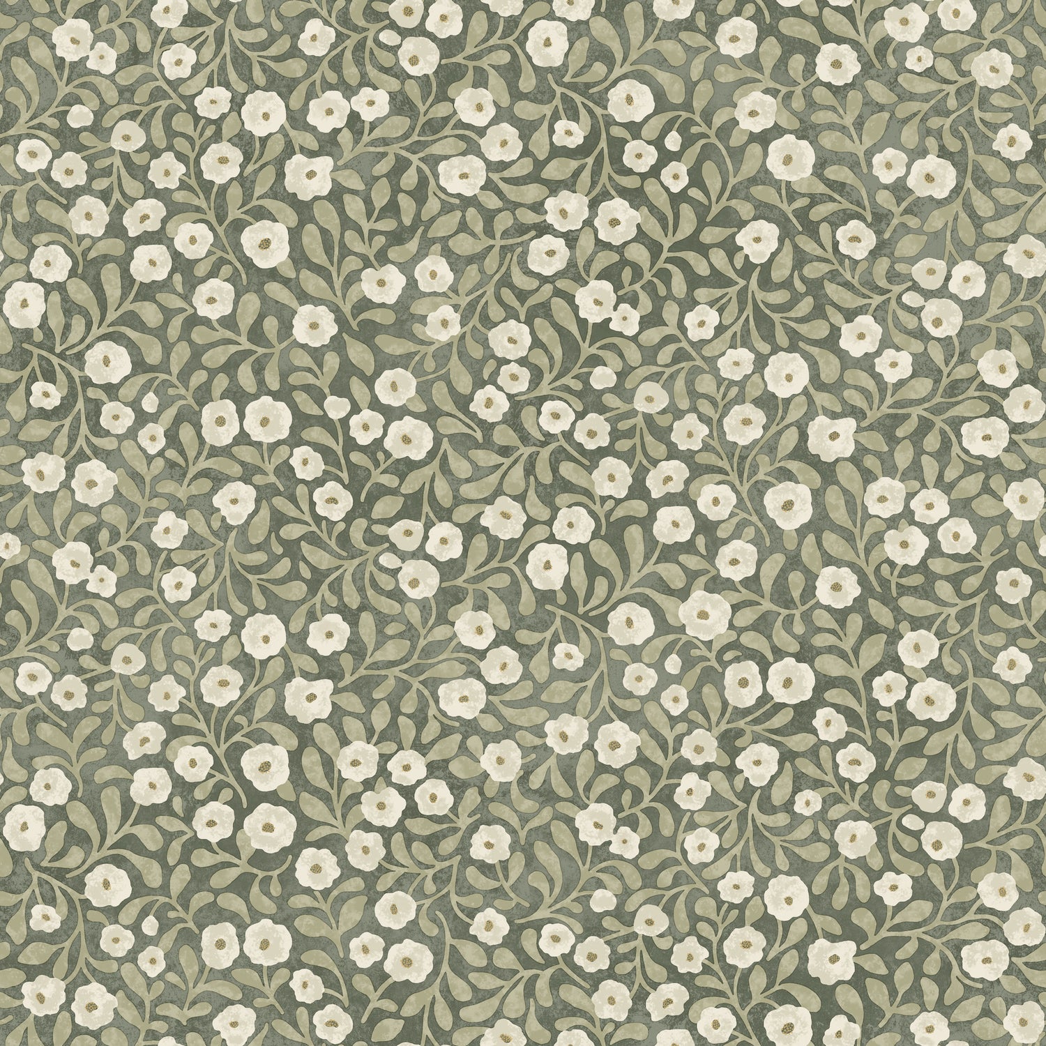 Poppy Trail wallpaper in green color - pattern number 4169-83132 - by Chesapeake in the Oak and Moss collection