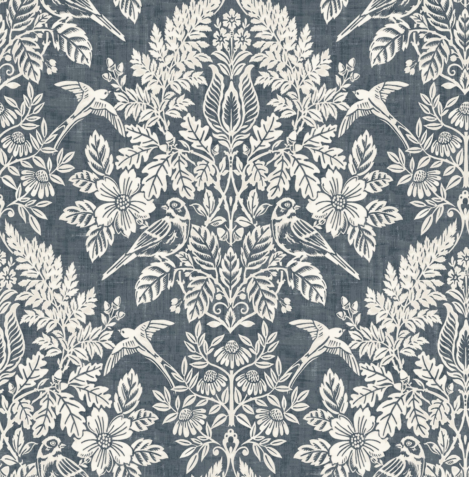 Finch wallpaper in blue color - pattern number 4173-27622 - by A Street Prints in the Chris Loves Julia collection