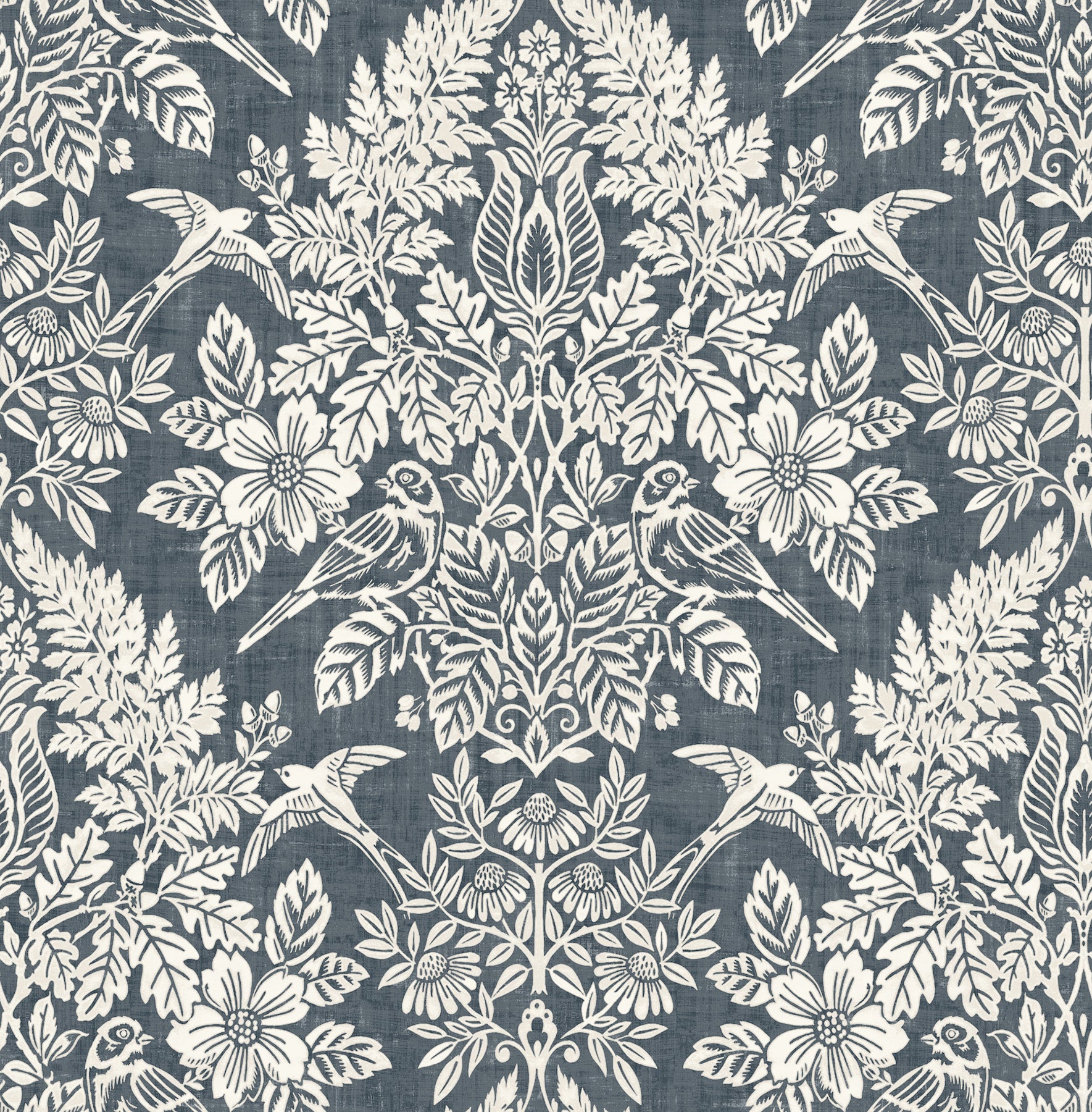 Finch wallpaper in blue color - pattern number 4173-27622 - by A Street Prints in the Chris Loves Julia collection