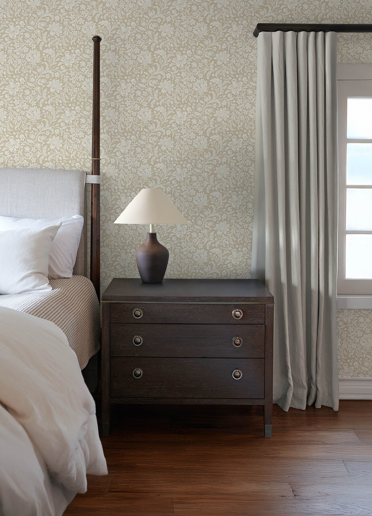 Hague wallpaper in beige color - pattern number 4173-27625 - by A Street Prints in the Chris Loves Julia collection