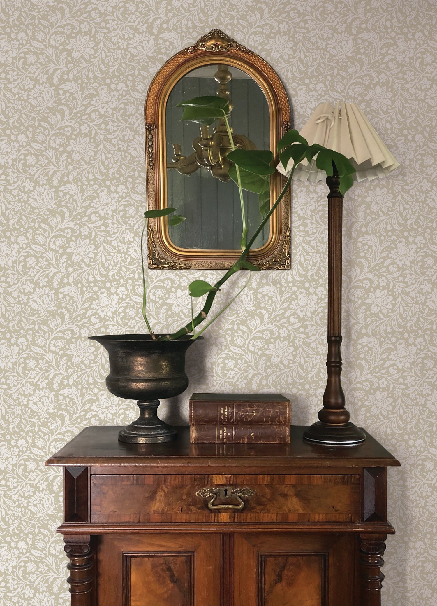 Hague wallpaper in beige color - pattern number 4173-27625 - by A Street Prints in the Chris Loves Julia collection