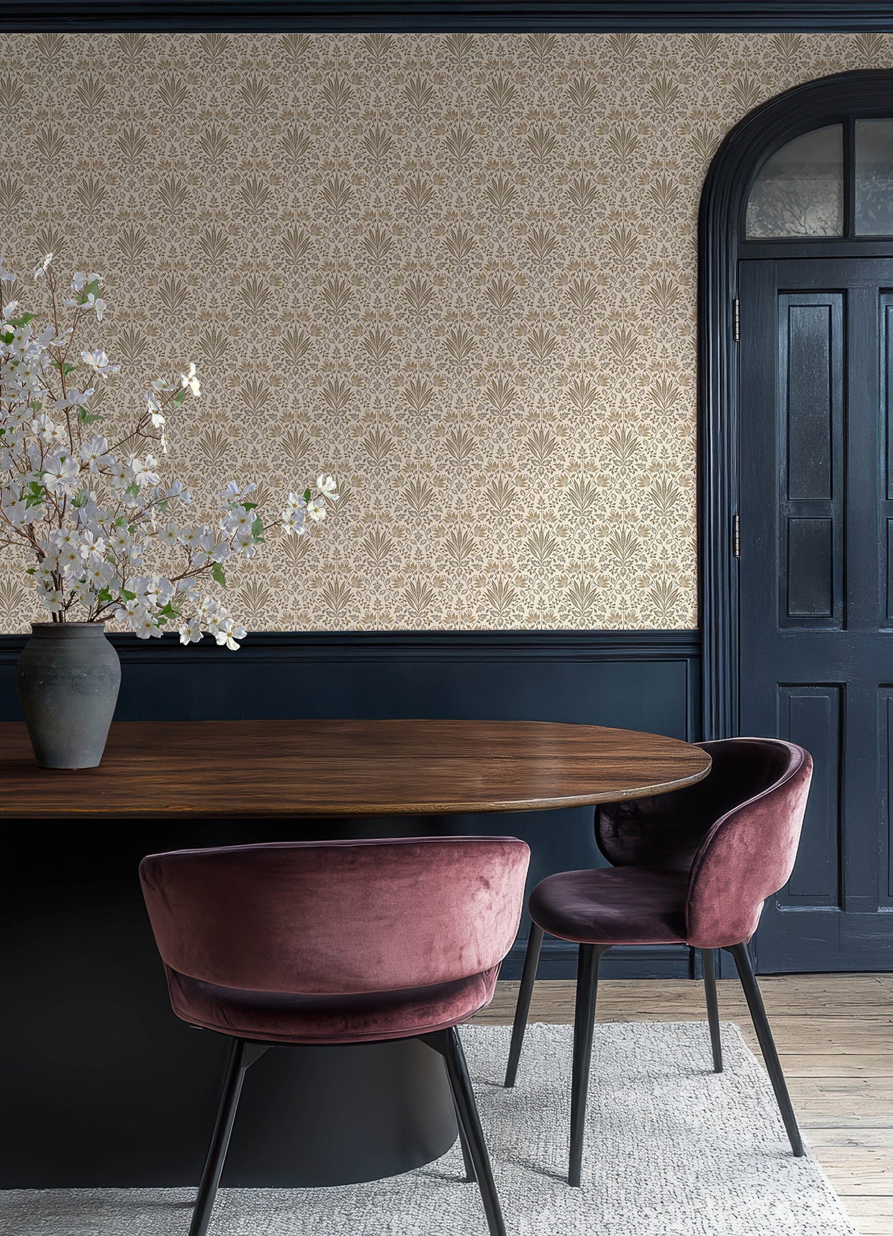 Woodbury wallpaper in brown color - pattern number 4173-27633 - by A Street Prints in the Chris Loves Julia collection
