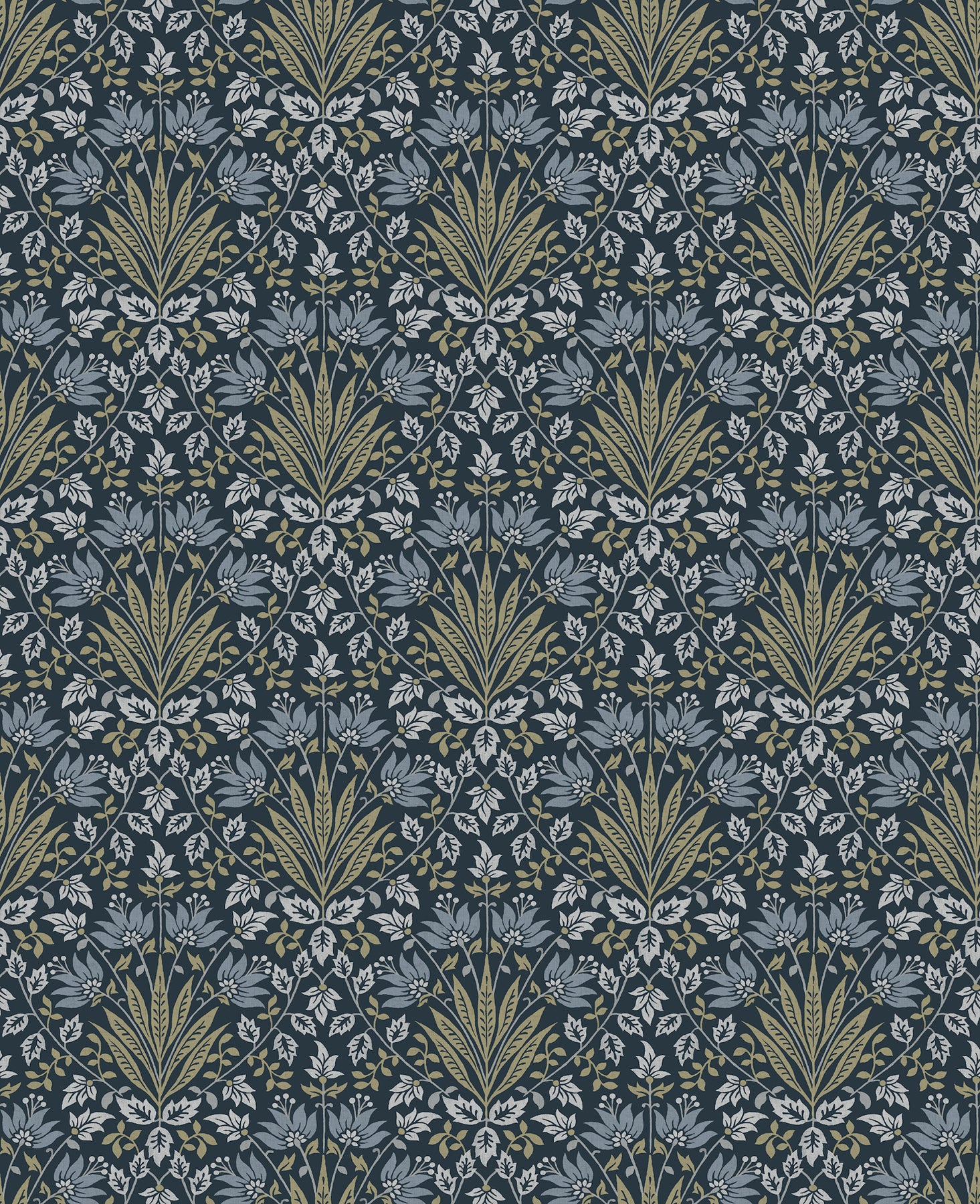 Woodbury wallpaper in navy color - pattern number 4173-27634 - by A Street Prints in the Chris Loves Julia collection