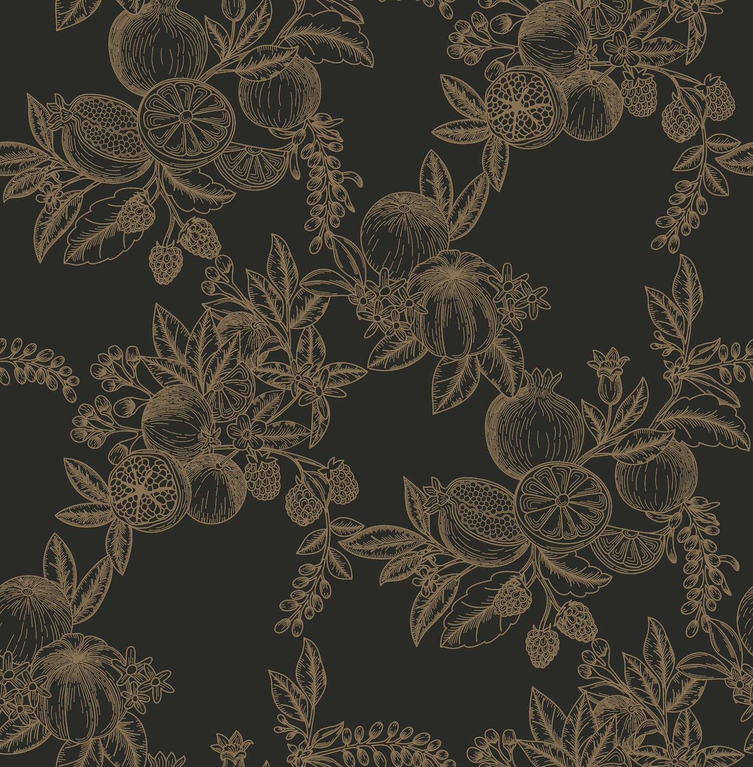 Gerty wallpaper in gold color - pattern number 4173-27635 - by A Street Prints in the Chris Loves Julia collection