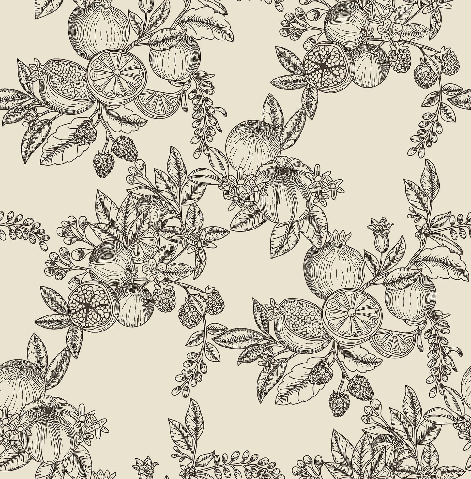 Gerty wallpaper in black color - pattern number 4173-27637 - by A Street Prints in the Chris Loves Julia collection