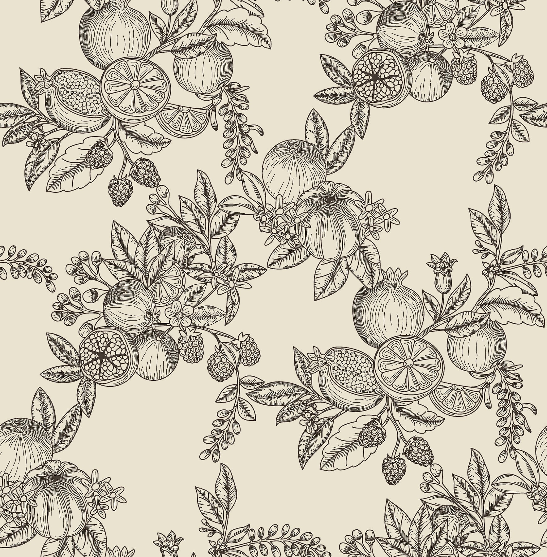 Gerty wallpaper in black color - pattern number 4173-27637 - by A Street Prints in the Chris Loves Julia collection