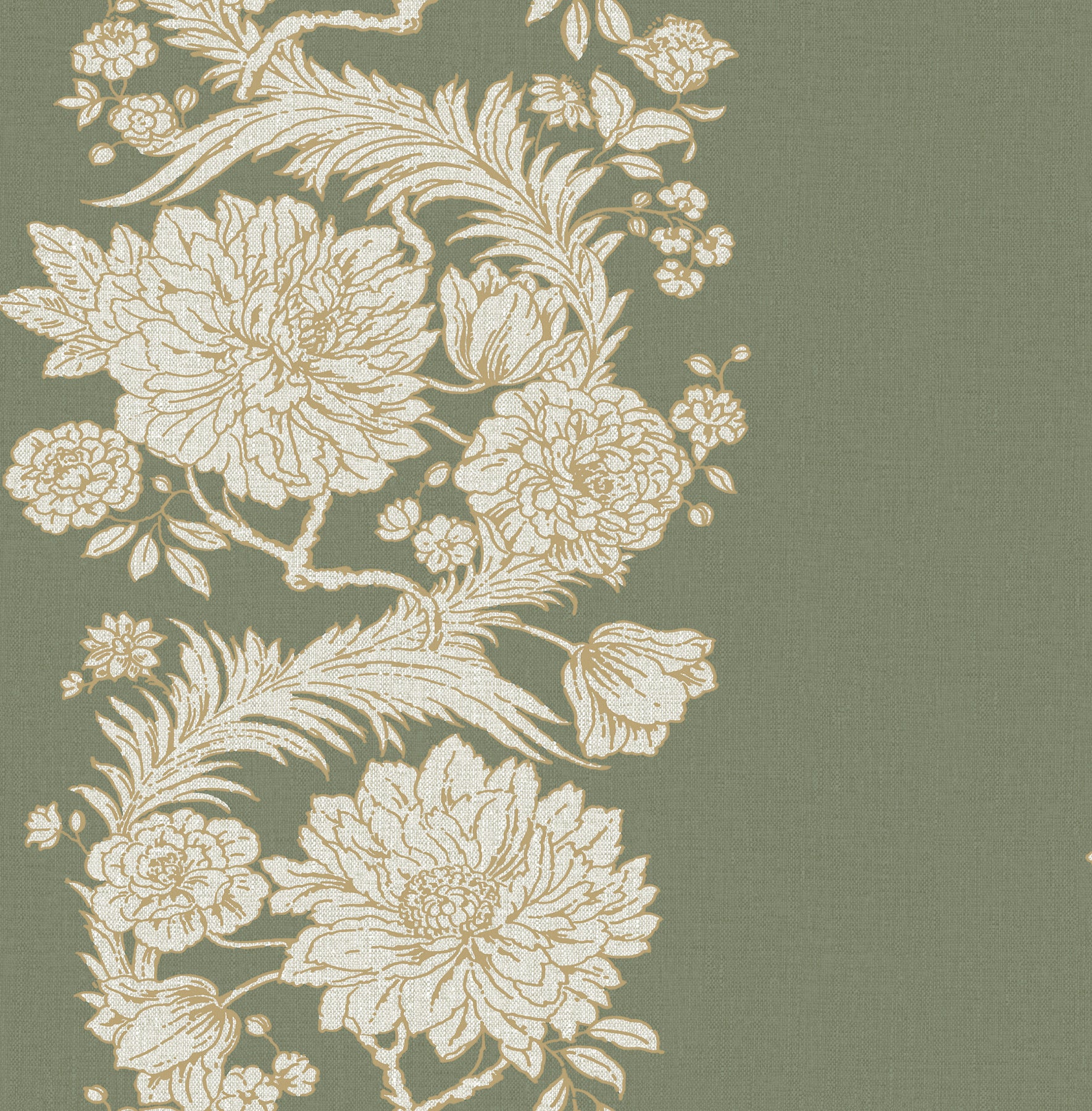 Gisela wallpaper in green color - pattern number 4173-27639 - by A Street Prints in the Chris Loves Julia collection