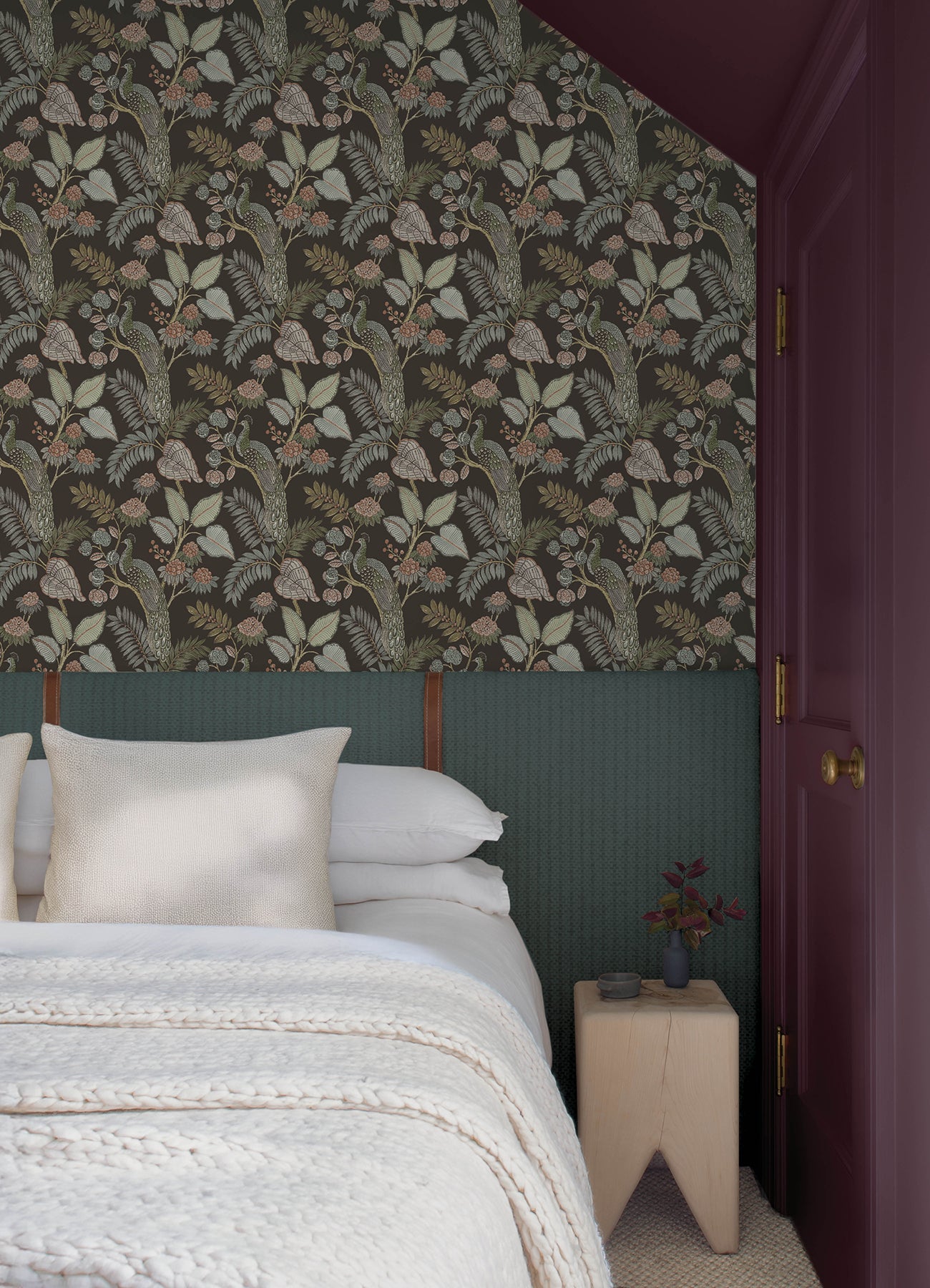 Geneva wallpaper in chocolate color - pattern number 4173-27647 - by A Street Prints in the Chris Loves Julia collection