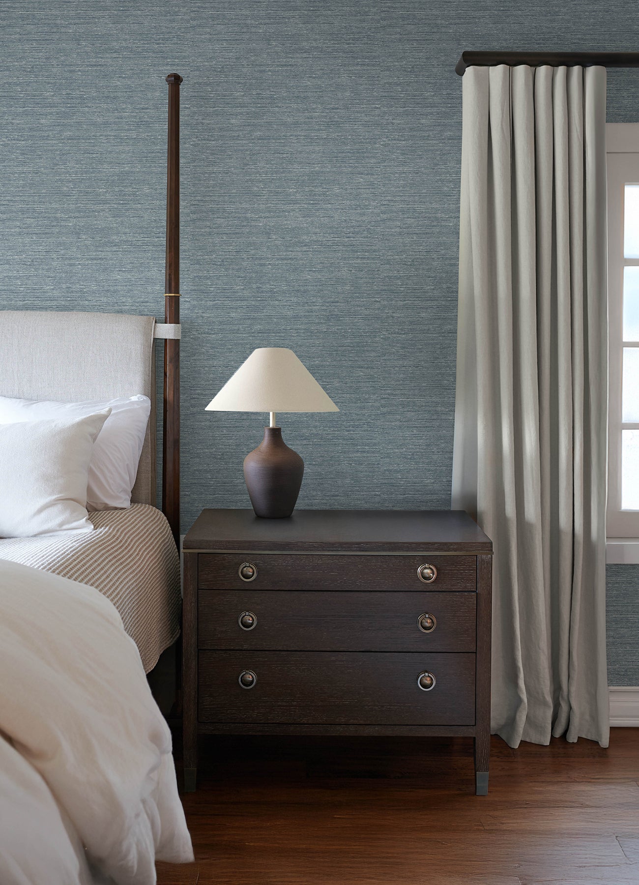 Roderick wallpaper in blue color - pattern number 4173-27648 - by A Street Prints in the Chris Loves Julia collection