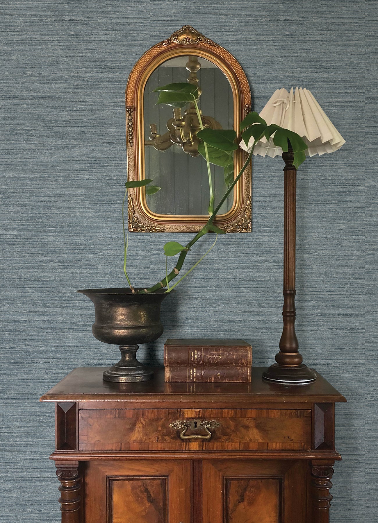 Roderick wallpaper in blue color - pattern number 4173-27648 - by A Street Prints in the Chris Loves Julia collection