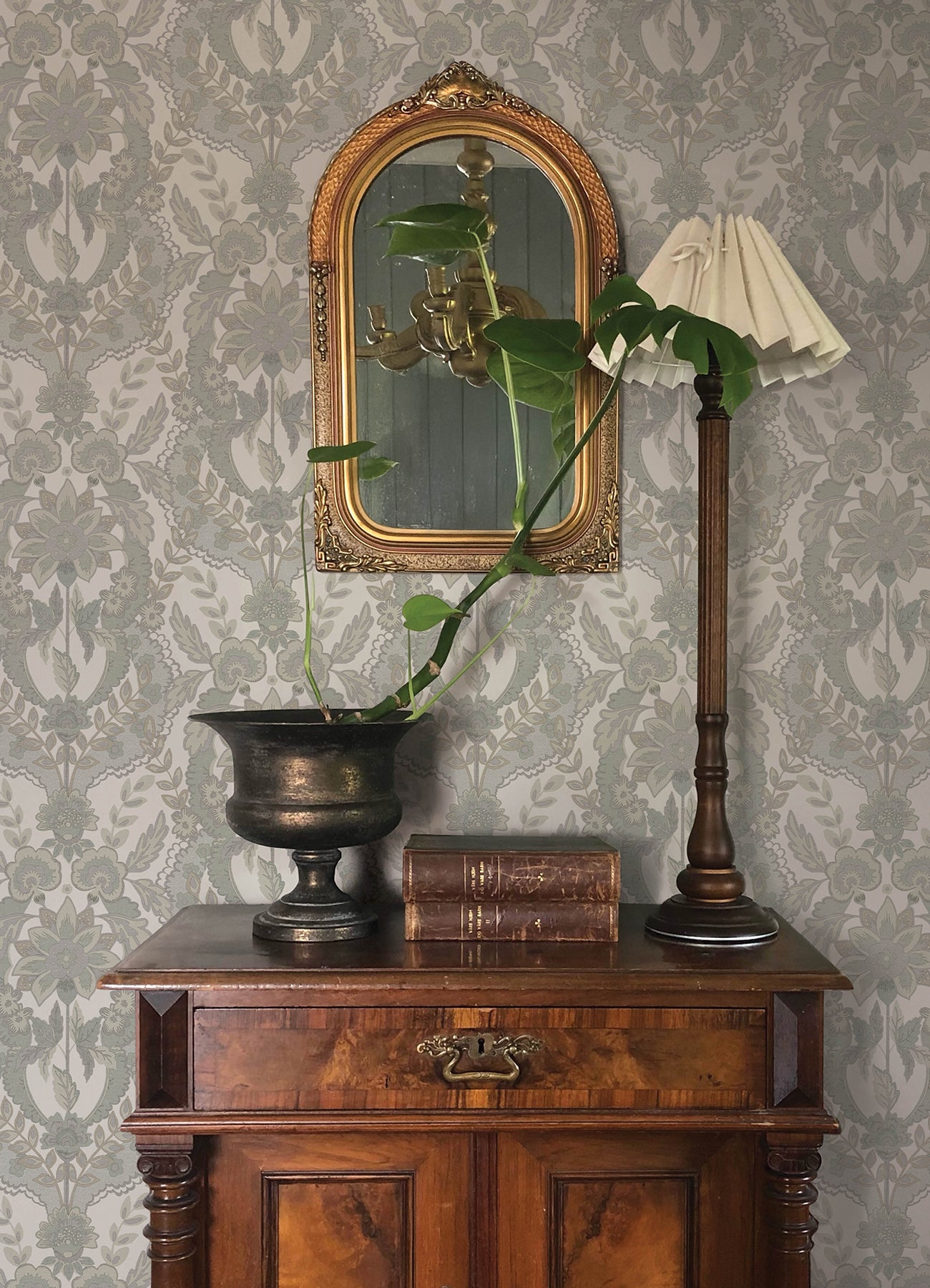 Collins wallpaper in light blue color - pattern number 4173-27655 - by A Street Prints in the Chris Loves Julia collection