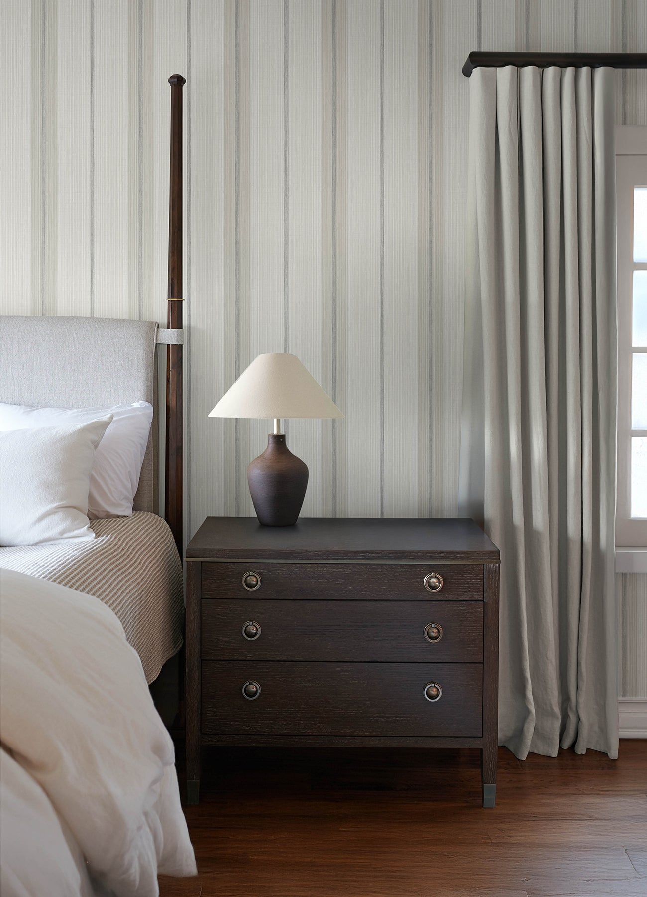 Ames wallpaper in grey color - pattern number 4173-27661 - by A Street Prints in the Chris Loves Julia collection
