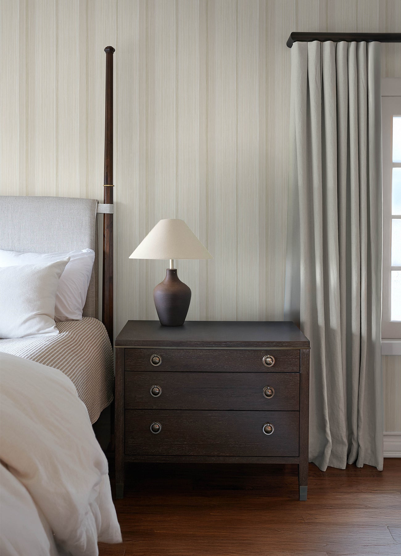 Ames wallpaper in beige color - pattern number 4173-27662 - by A Street Prints in the Chris Loves Julia collection
