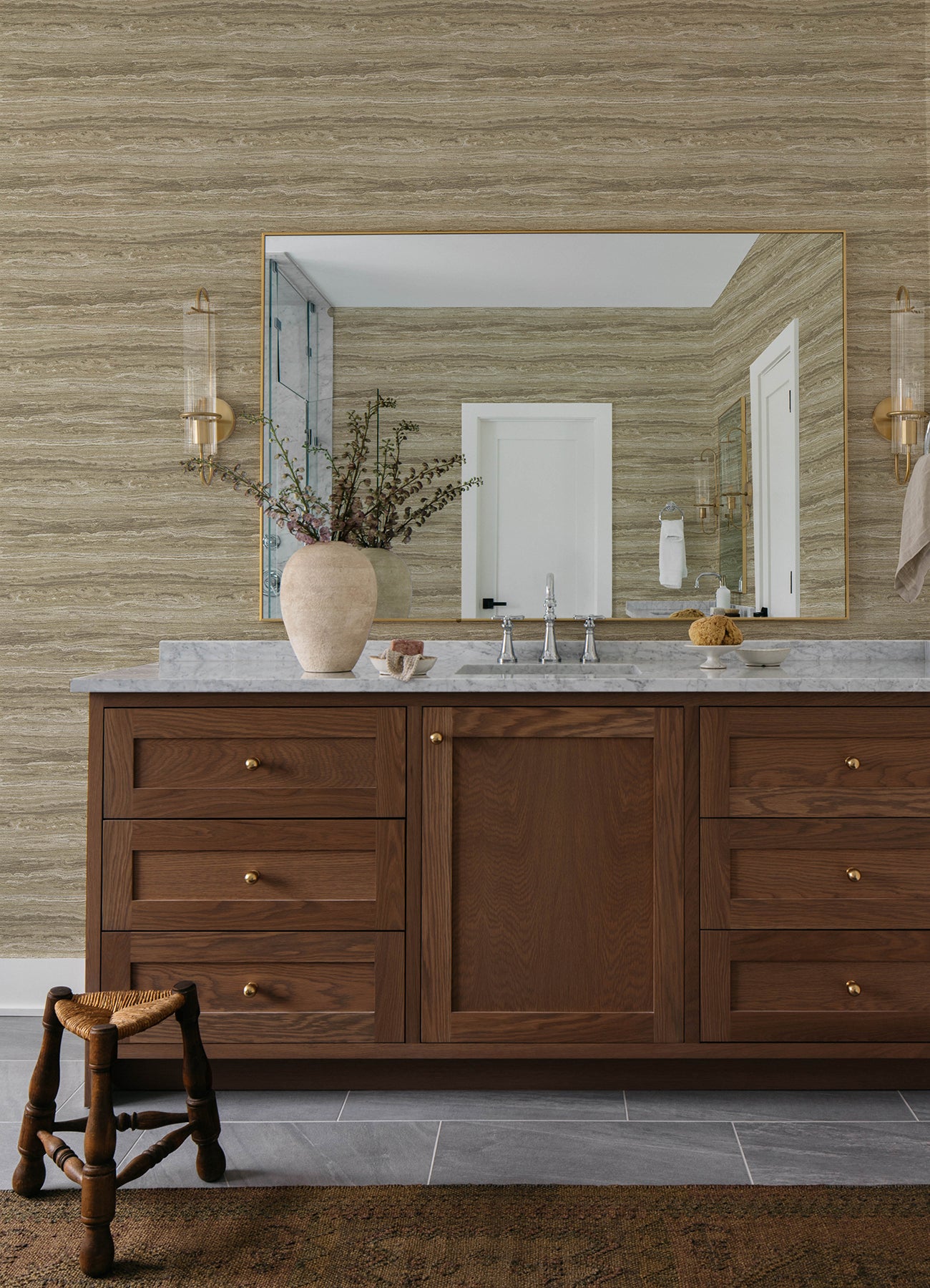 Lyman wallpaper in neutral color - pattern number 4173-27665 - by A Street Prints in the Chris Loves Julia collection
