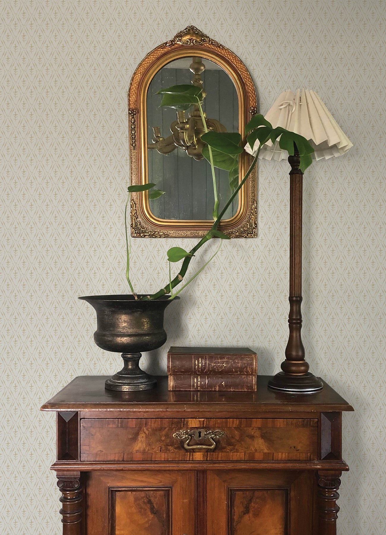 Tillie wallpaper in neutral color - pattern number 4173-27669 - by A Street Prints in the Chris Loves Julia collection