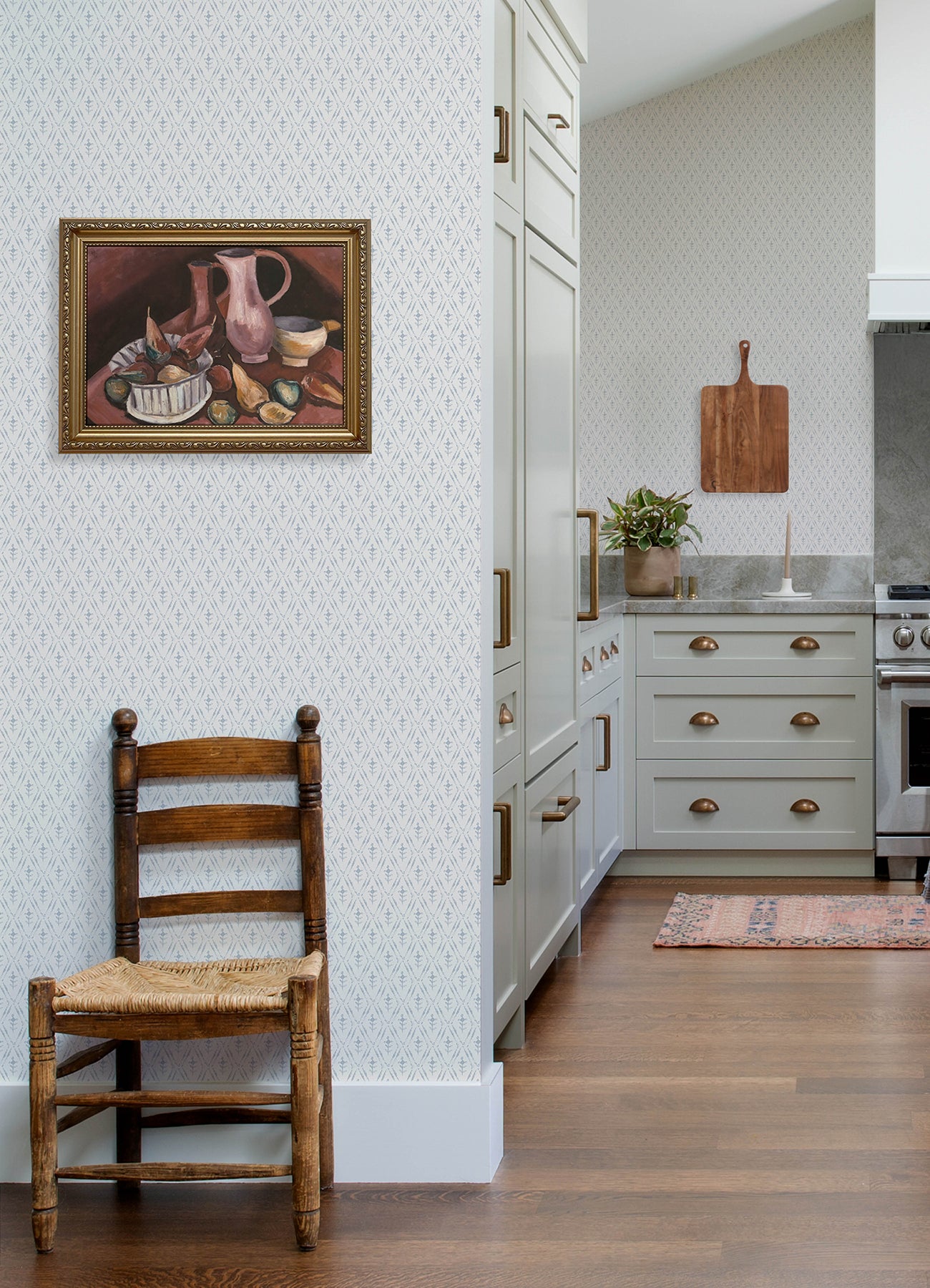 Tillie wallpaper in blue color - pattern number 4173-27671 - by A Street Prints in the Chris Loves Julia collection