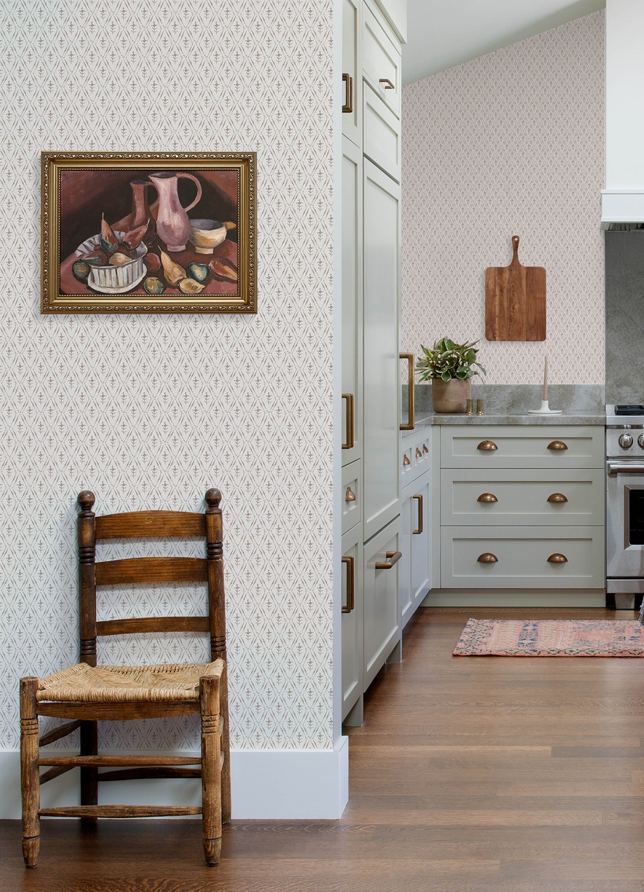 Tillie wallpaper in taupe color - pattern number 4173-27673 - by A Street Prints in the Chris Loves Julia collection