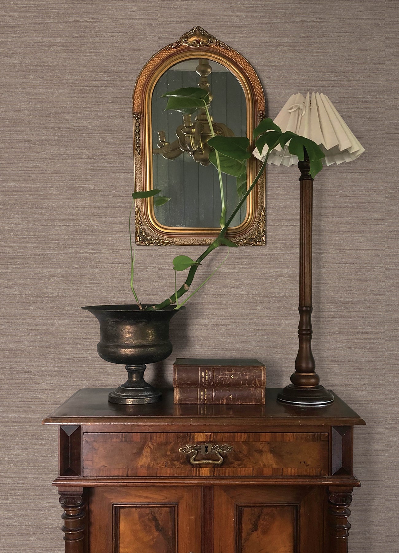 Roderick wallpaper in mauve color - pattern number 4173-27675 - by A Street Prints in the Chris Loves Julia collection