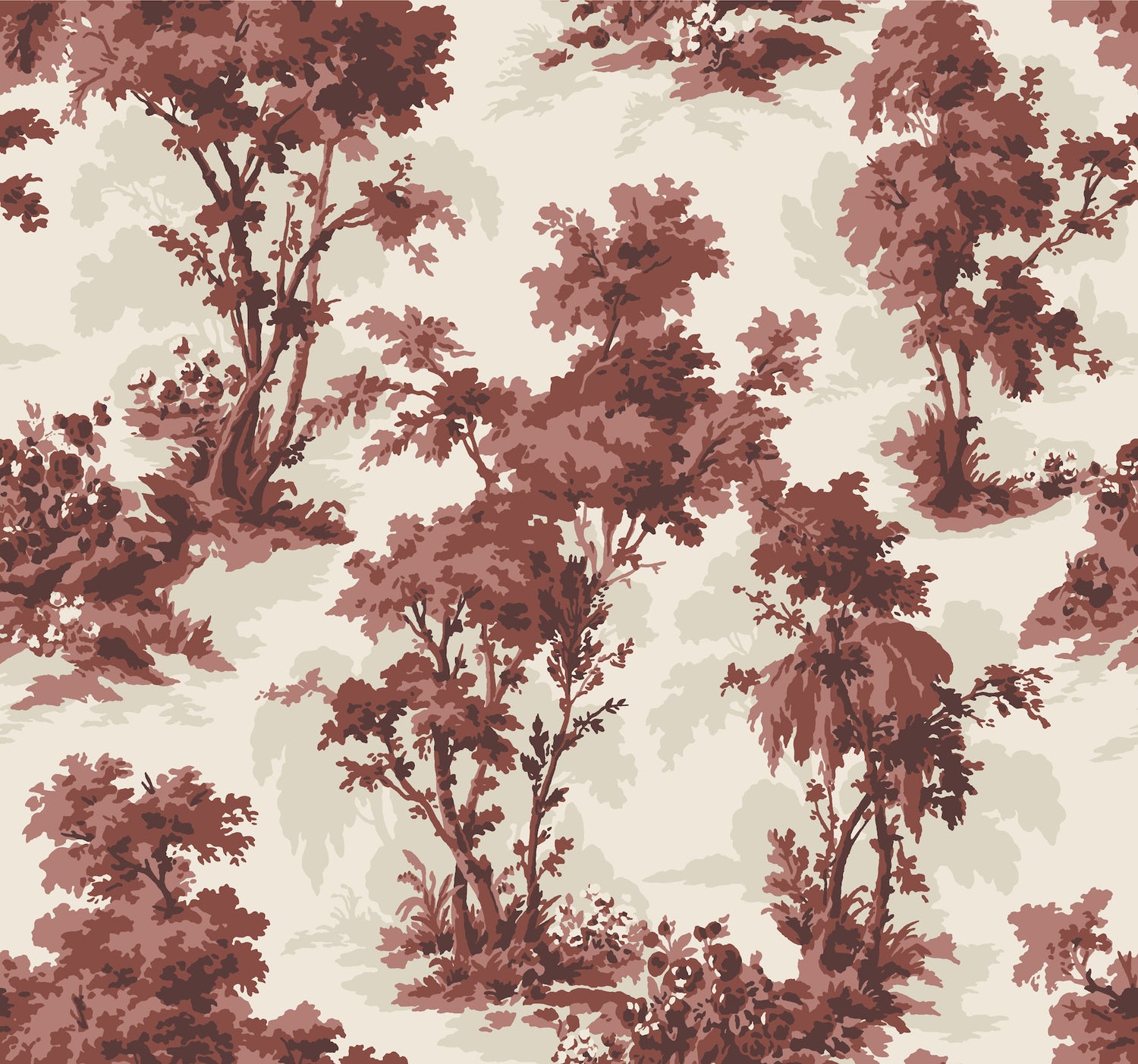 Sainsbury wallpaper in ruby color - pattern number 4173-82106 - by A Street Prints in the Chris Loves Julia collection