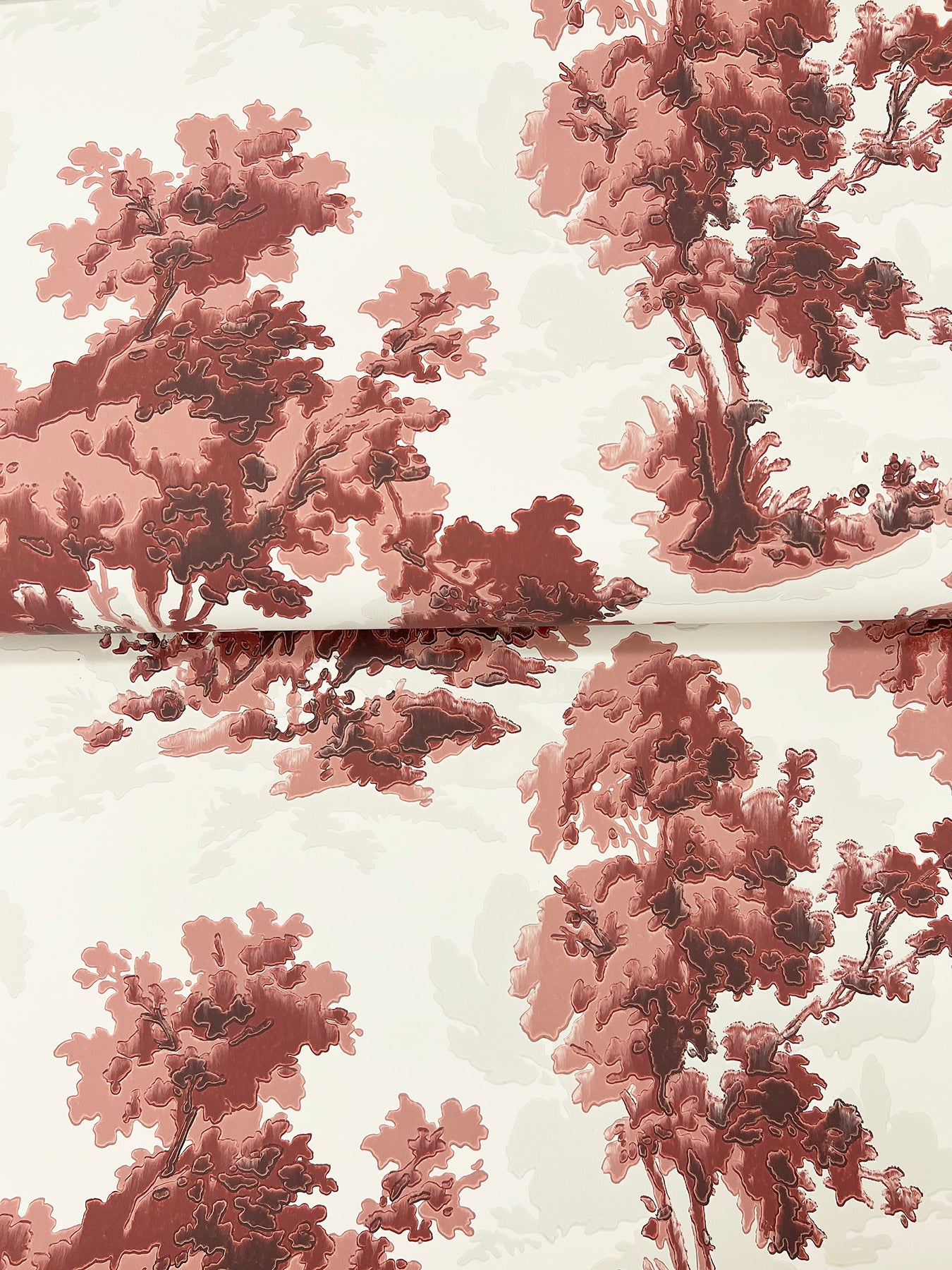 Sainsbury wallpaper in ruby color - pattern number 4173-82106 - by A Street Prints in the Chris Loves Julia collection