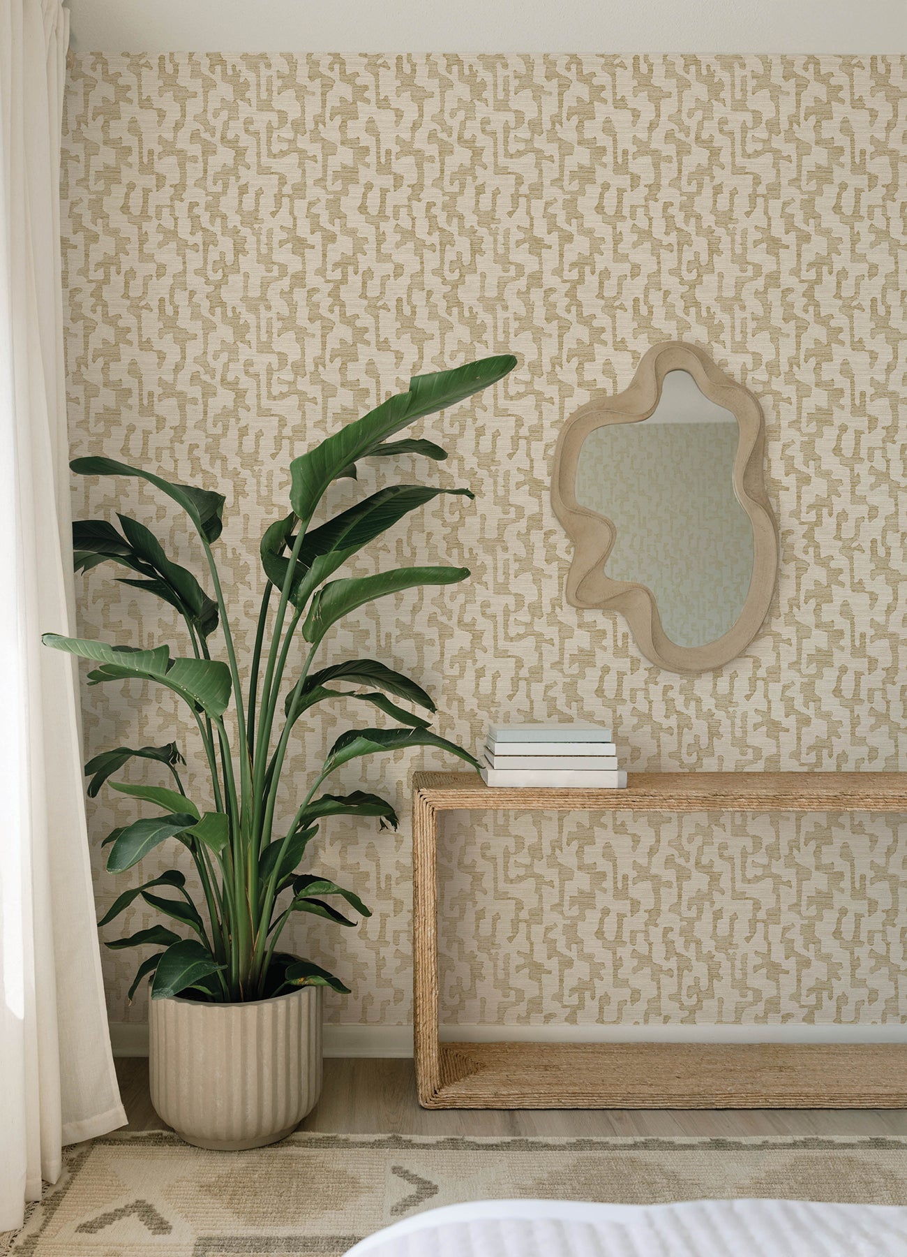 Cipher wallpaper in chestnut color - pattern number 4177-27700 - by A Street Prints in the Drew and Jonathan Home Fifth Edition collection