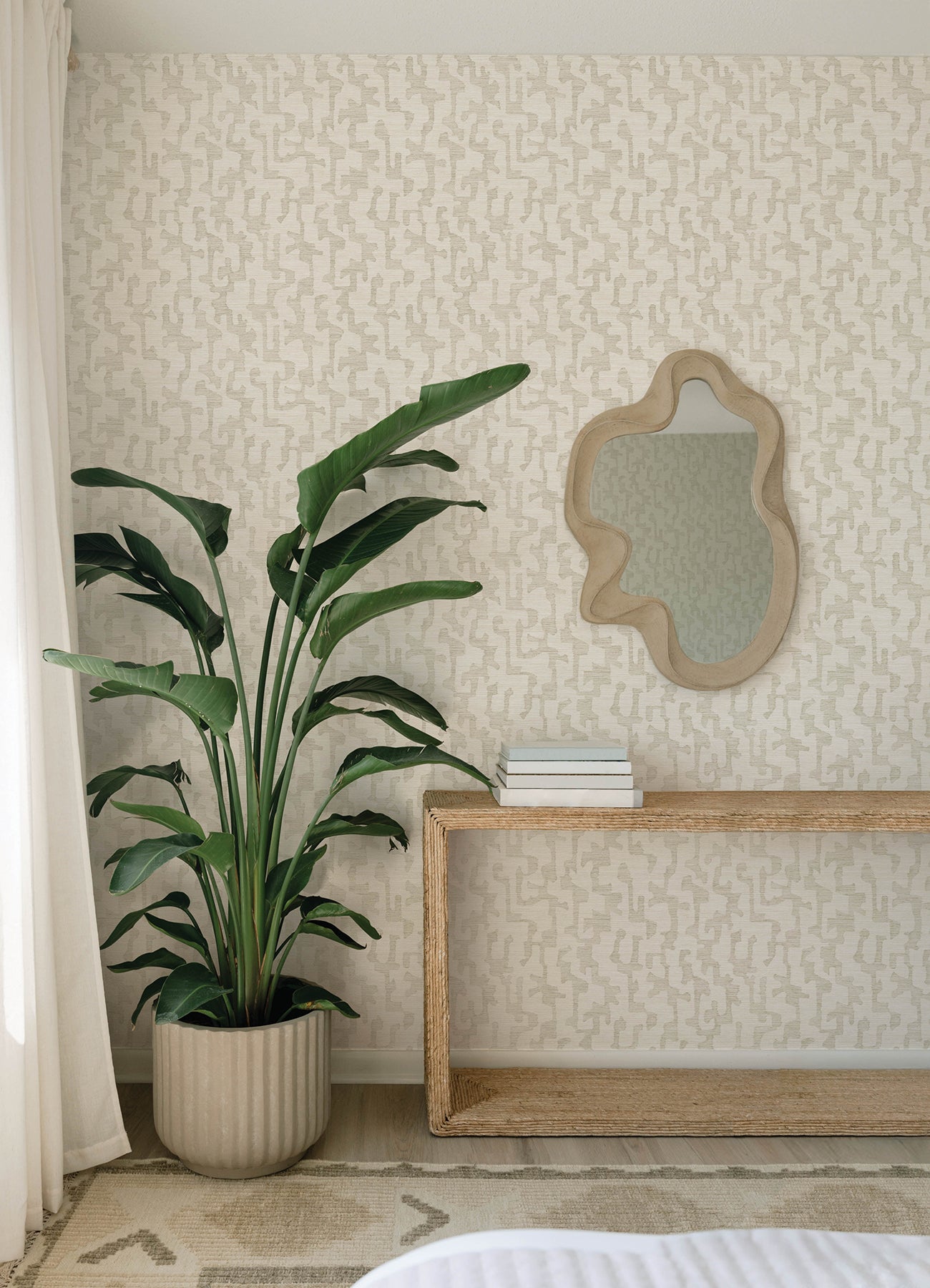 Cipher wallpaper in beige color - pattern number 4177-27703 - by A Street Prints in the Drew and Jonathan Home Fifth Edition collection