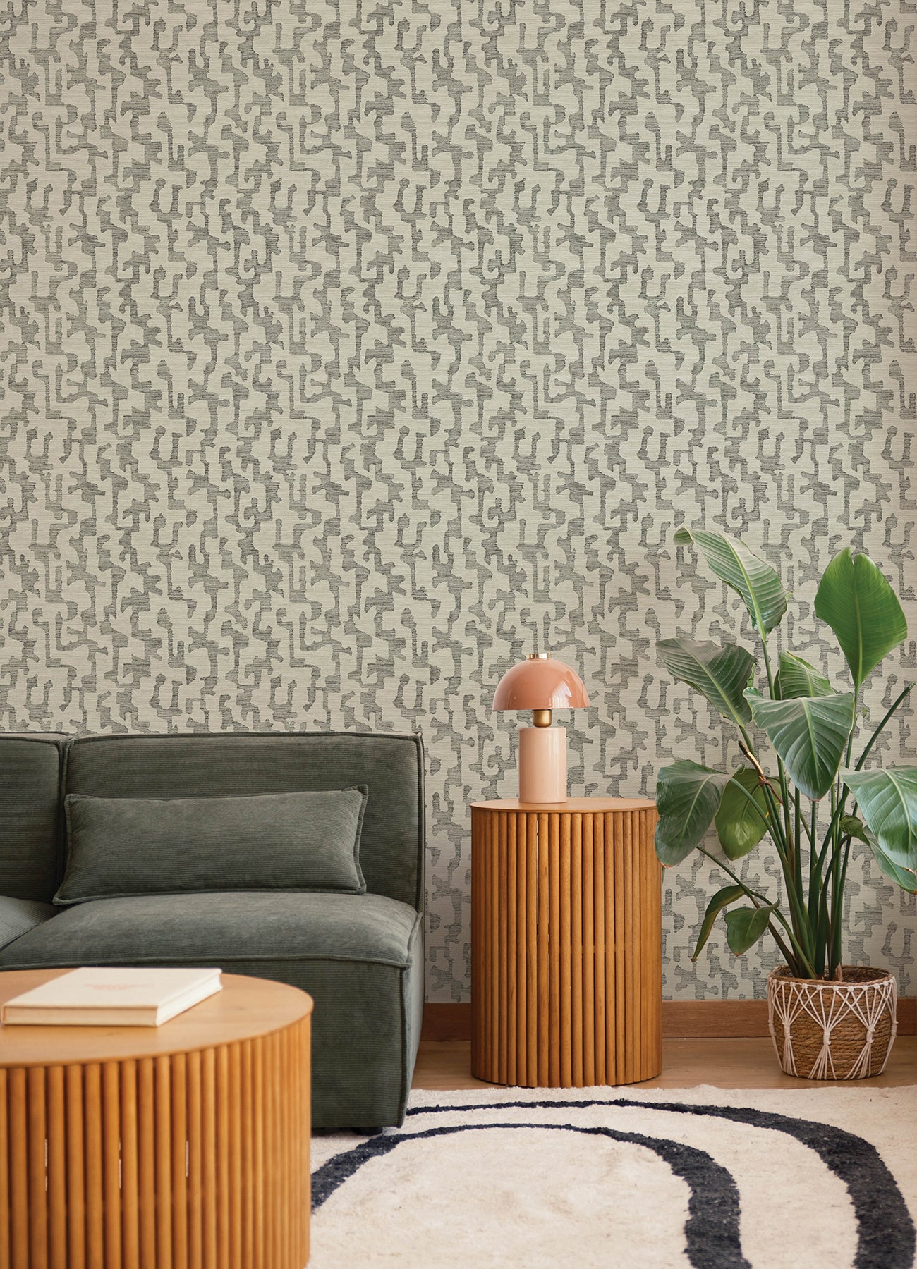 Cipher wallpaper in black color - pattern number 4177-27704 - by A Street Prints in the Drew and Jonathan Home Fifth Edition collection