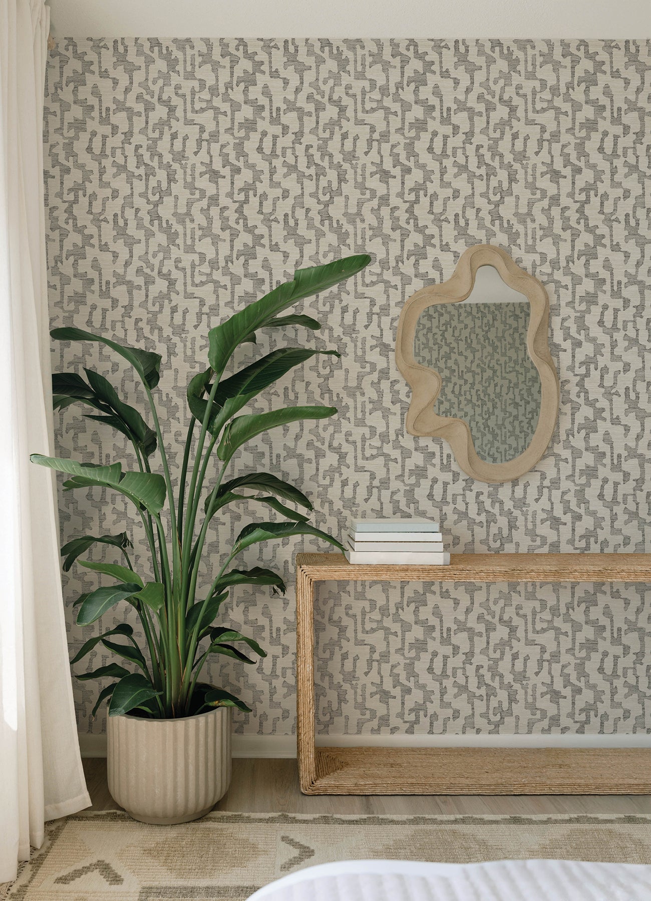 Cipher wallpaper in black color - pattern number 4177-27704 - by A Street Prints in the Drew and Jonathan Home Fifth Edition collection