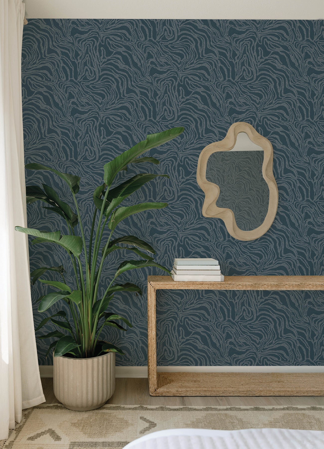 Massar wallpaper in teal color - pattern number 4177-27707 - by A Street Prints in the Drew and Jonathan Home Fifth Edition collection