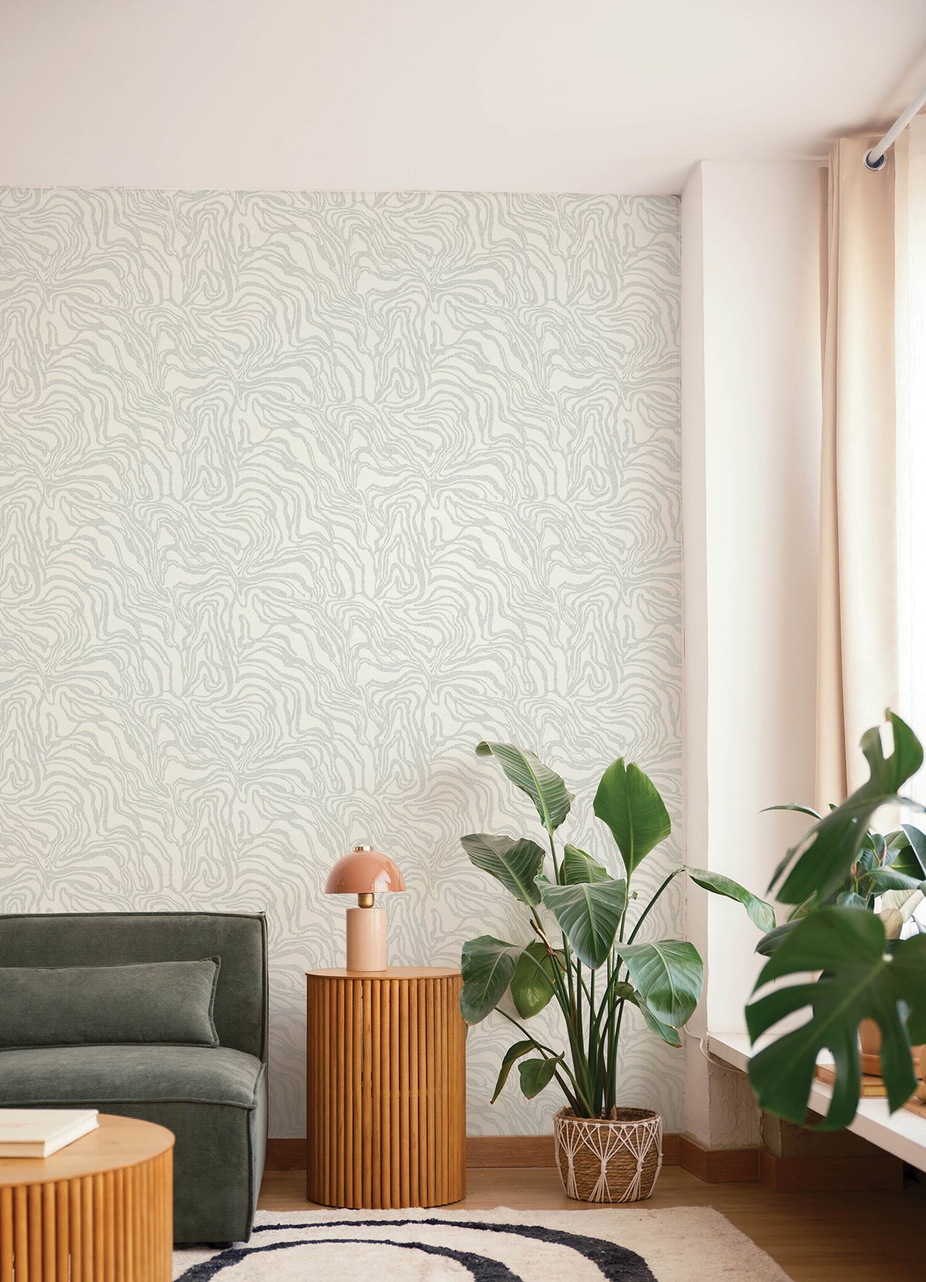 Massar wallpaper in silver color - pattern number 4177-27708 - by A Street Prints in the Drew and Jonathan Home Fifth Edition collection