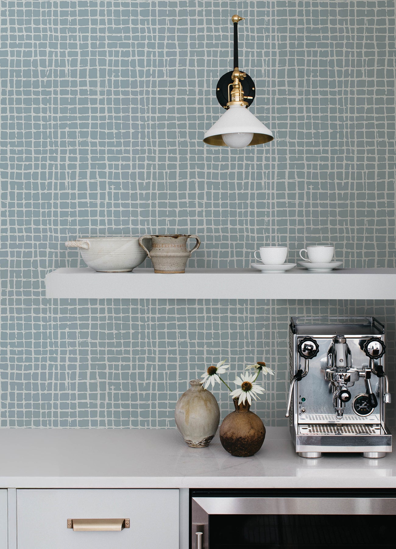 Albin wallpaper in sky blue color - pattern number 4177-27715 - by A Street Prints in the Drew and Jonathan Home Fifth Edition collection