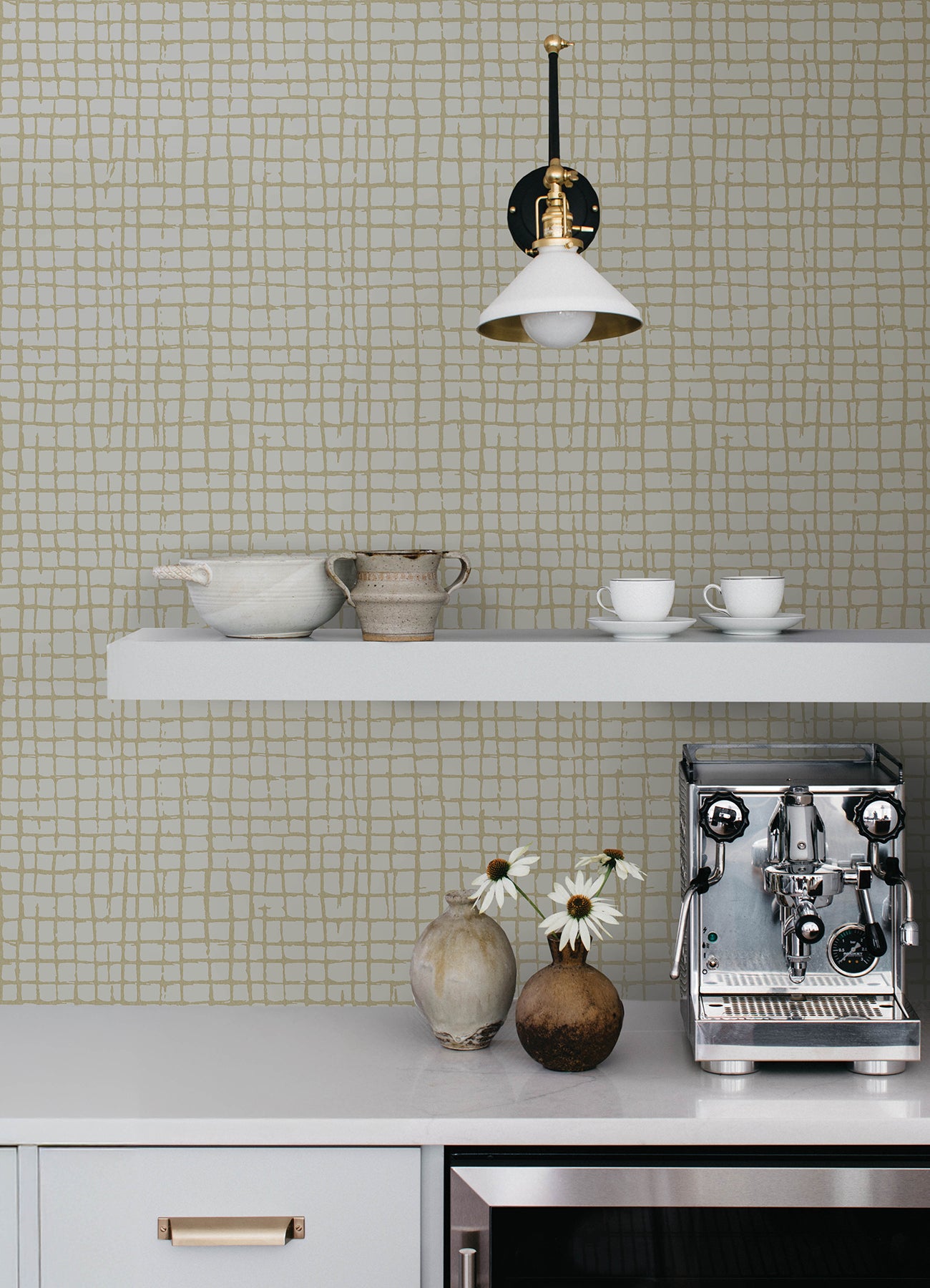 Albin wallpaper in pearl color - pattern number 4177-27717 - by A Street Prints in the Drew and Jonathan Home Fifth Edition collection