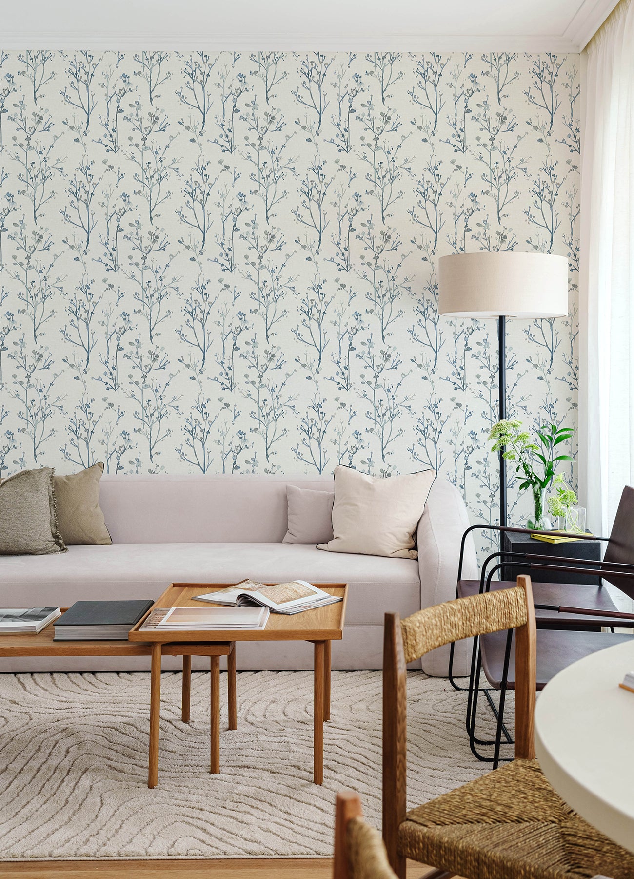 Silverling wallpaper in blue color - pattern number 4177-27721 - by A Street Prints in the Drew and Jonathan Home Fifth Edition collection