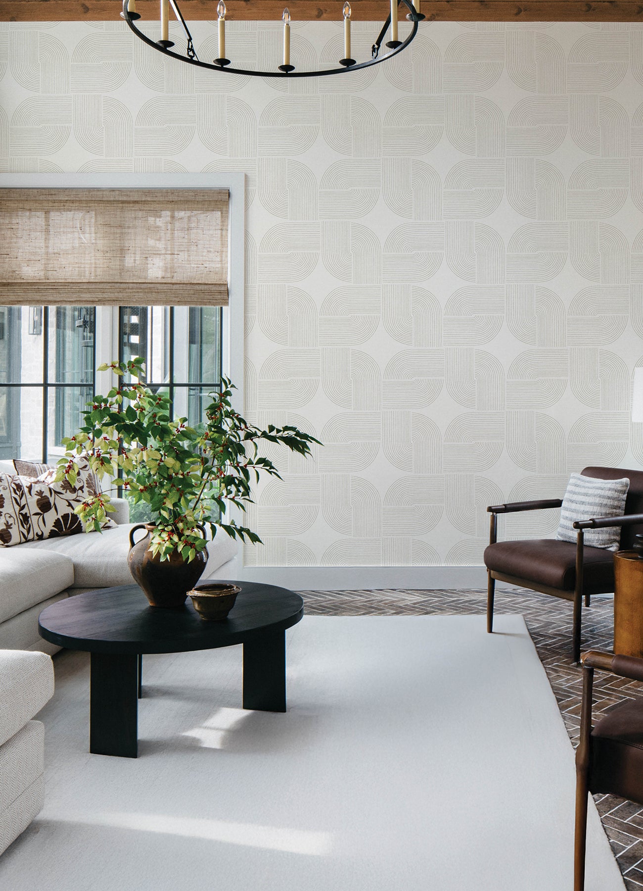 Savoye wallpaper in brown color - pattern number 4177-27724 - by A Street Prints in the Drew and Jonathan Home Fifth Edition collection