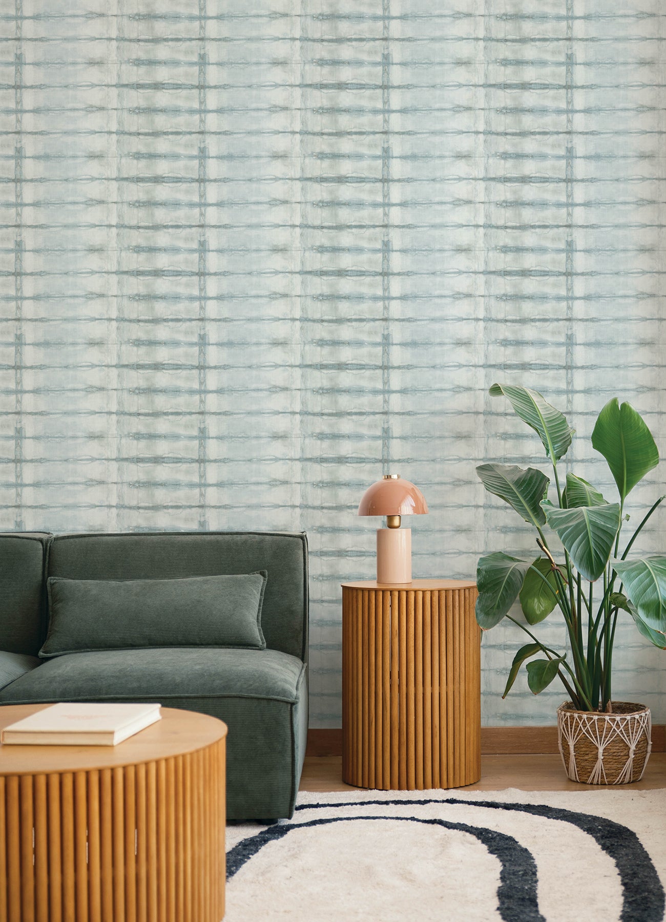Modulus wallpaper in denim color - pattern number 4177-27727 - by A Street Prints in the Drew and Jonathan Home Fifth Edition collection