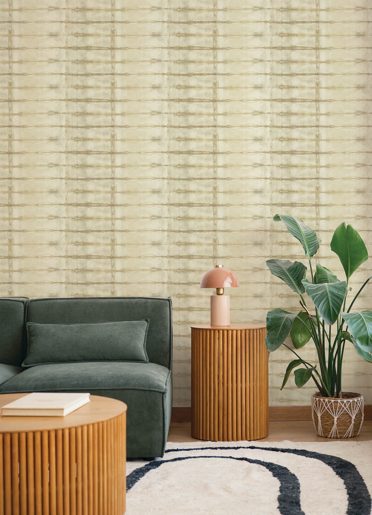 Modulus wallpaper in wheat color - pattern number 4177-27730 - by A Street Prints in the Drew and Jonathan Home Fifth Edition collection