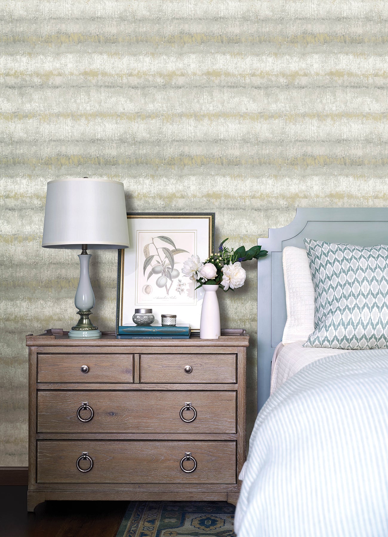 Morningtide wallpaper in grey color - pattern number 4177-27731 - by A Street Prints in the Drew and Jonathan Home Fifth Edition collection