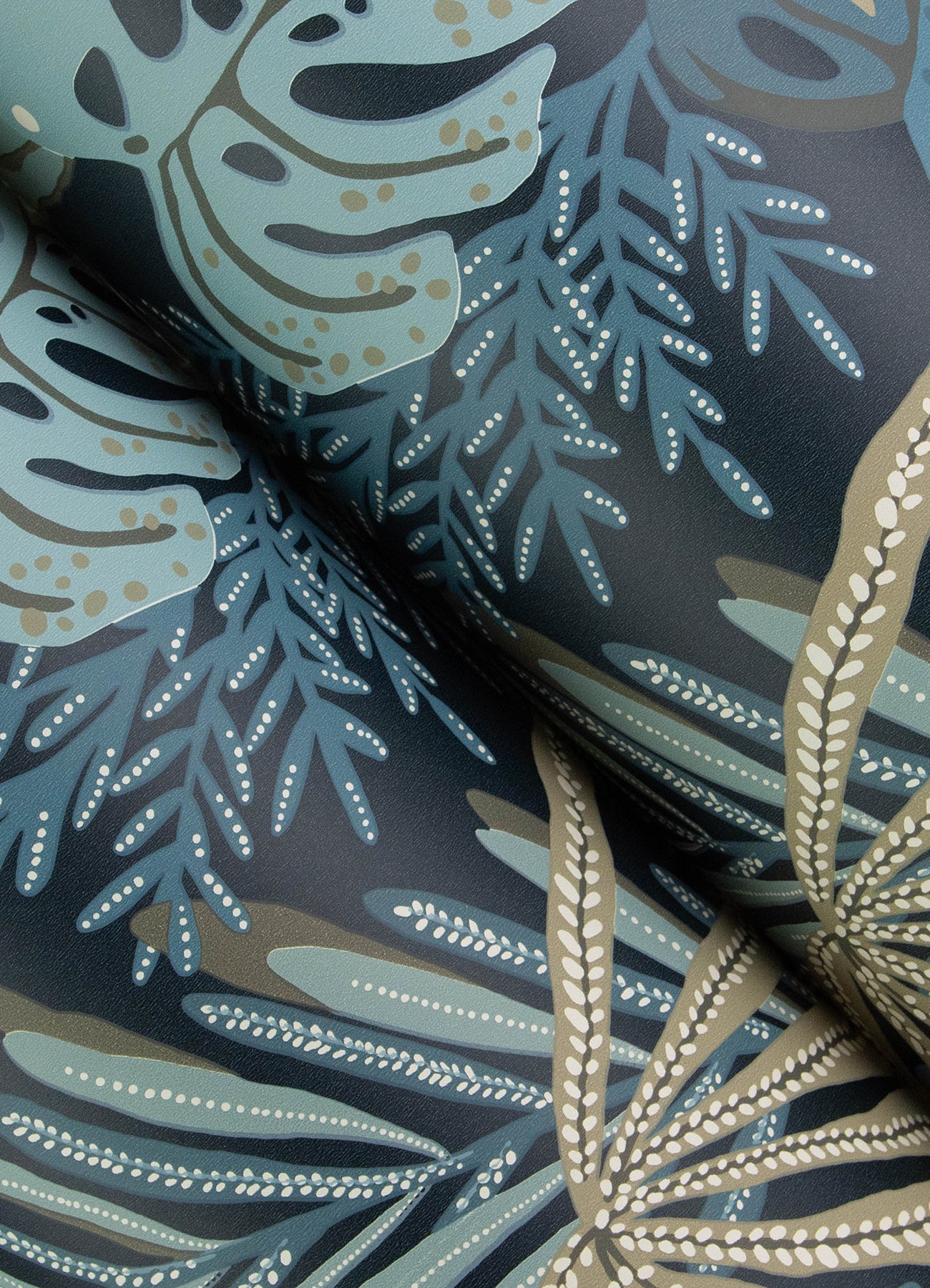 Alocasia wallpaper in blue color - pattern number 4177-27735 - by A Street Prints in the Drew and Jonathan Home Fifth Edition collection