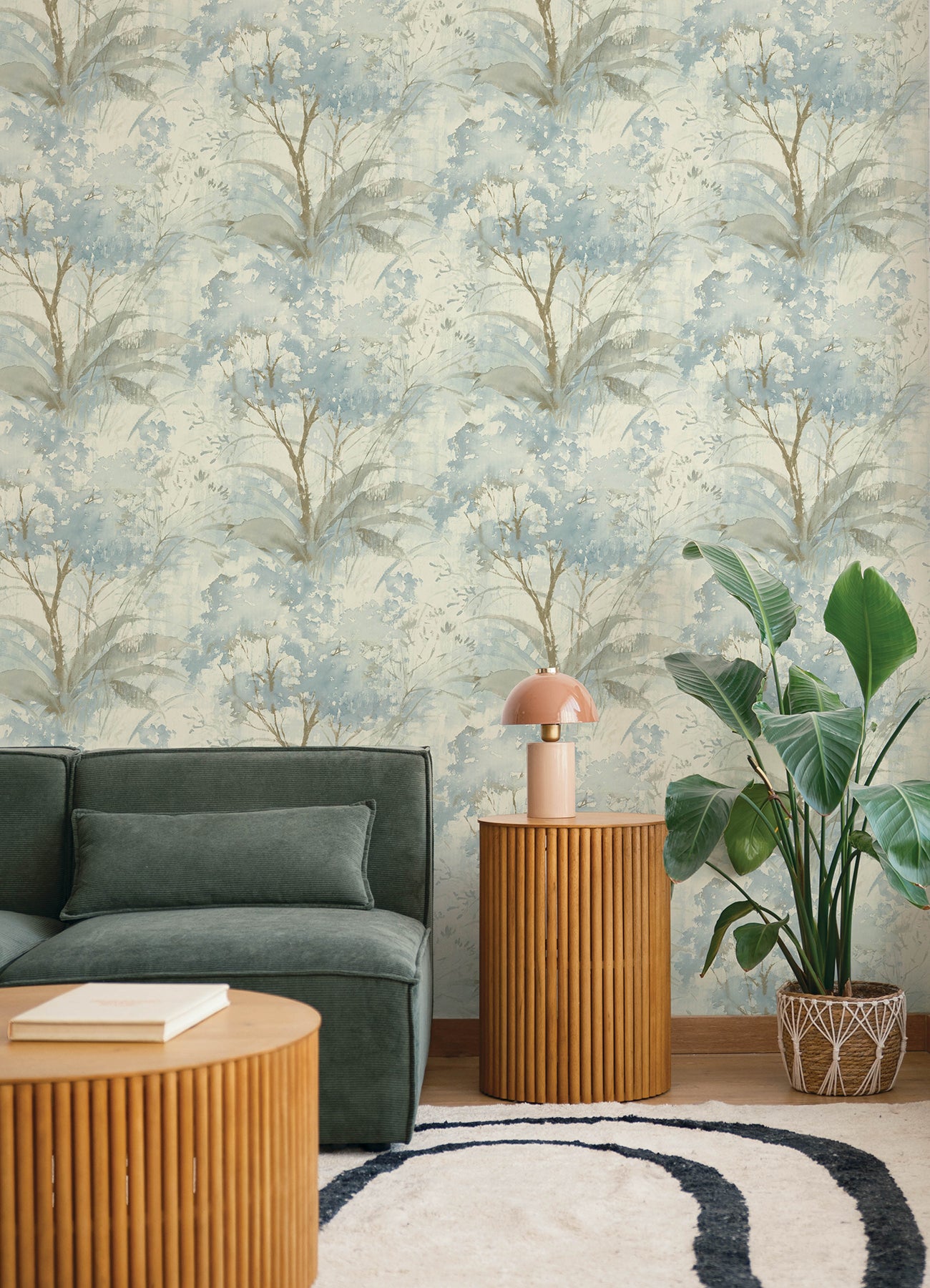 Mistwood wallpaper in blue color - pattern number 4177-27749 - by A Street Prints in the Drew and Jonathan Home Fifth Edition collection