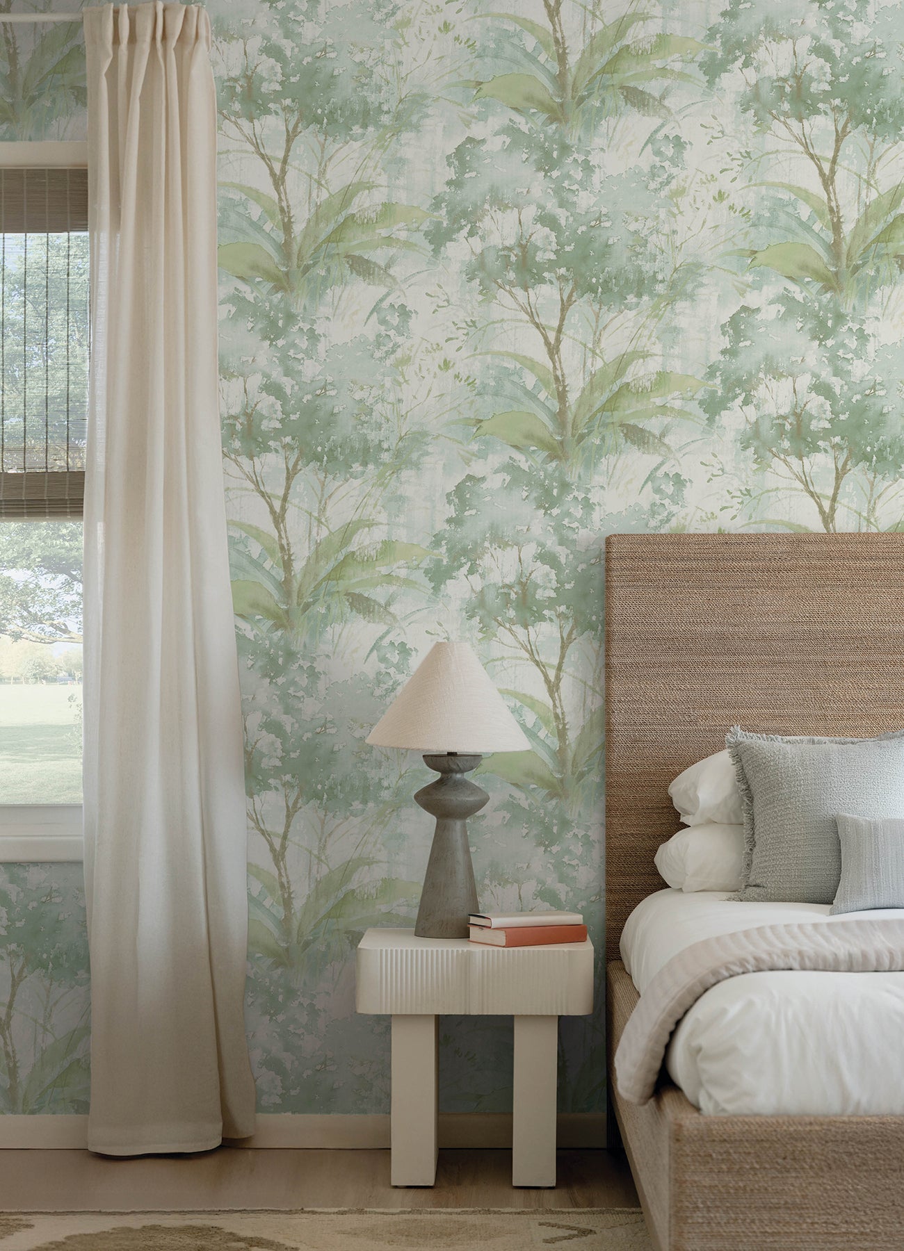 Mistwood wallpaper in green color - pattern number 4177-27751 - by A Street Prints in the Drew and Jonathan Home Fifth Edition collection