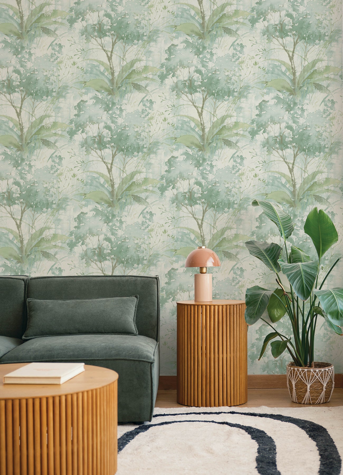 Mistwood wallpaper in green color - pattern number 4177-27751 - by A Street Prints in the Drew and Jonathan Home Fifth Edition collection