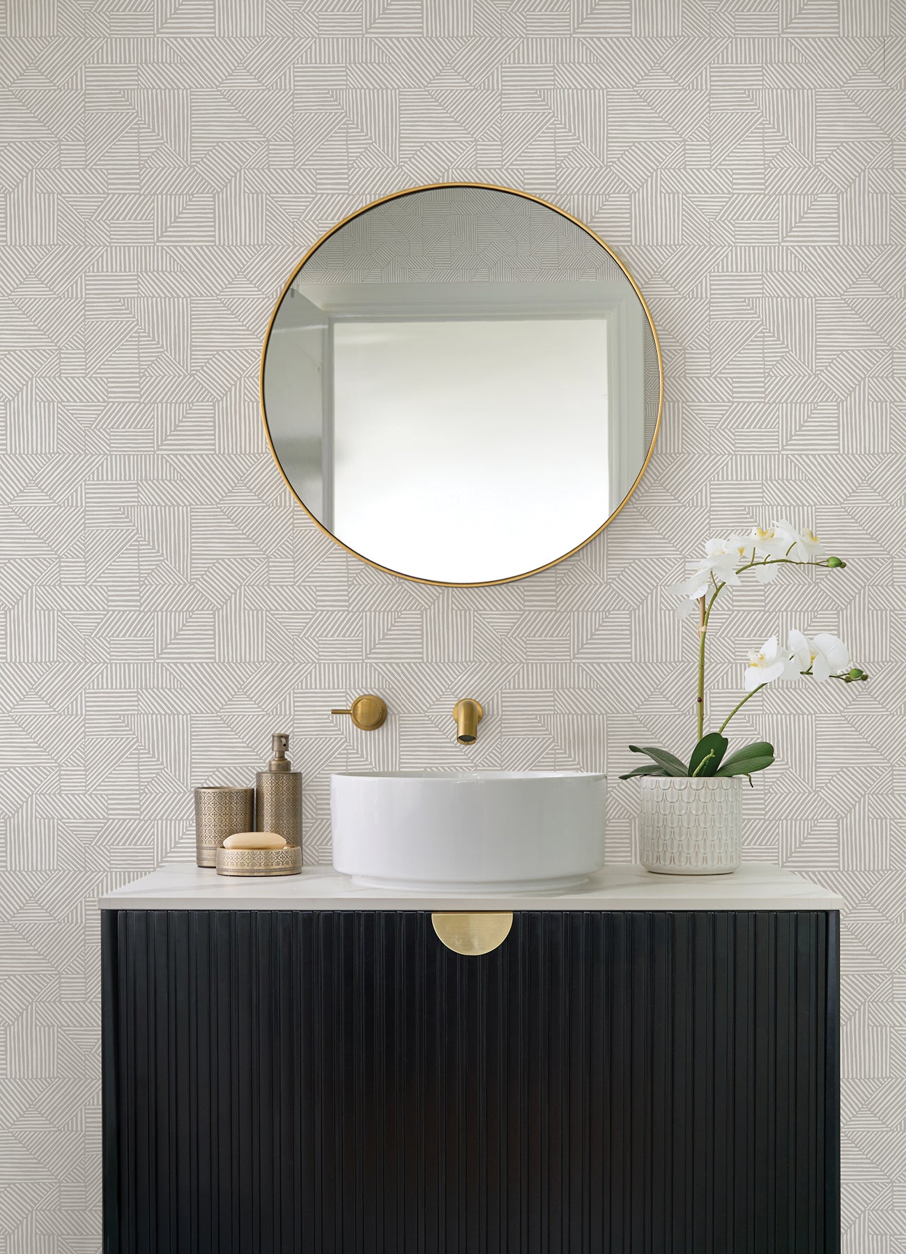 Crescendo wallpaper in silver color - pattern number 4177-83300 - by A Street Prints in the Drew and Jonathan Home Fifth Edition collection