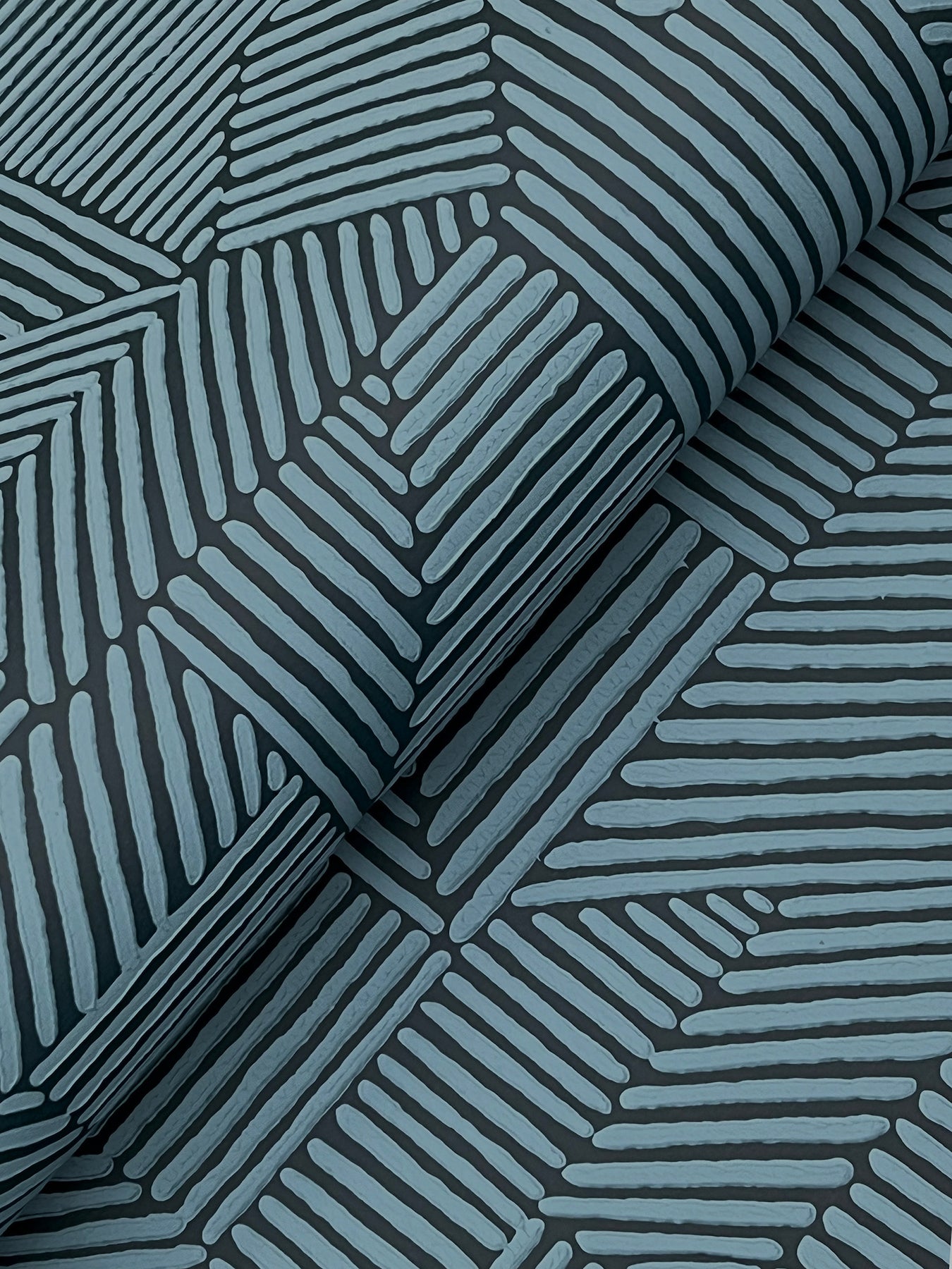 Crescendo wallpaper in dark blue color - pattern number 4177-83301 - by A Street Prints in the Drew and Jonathan Home Fifth Edition collection
