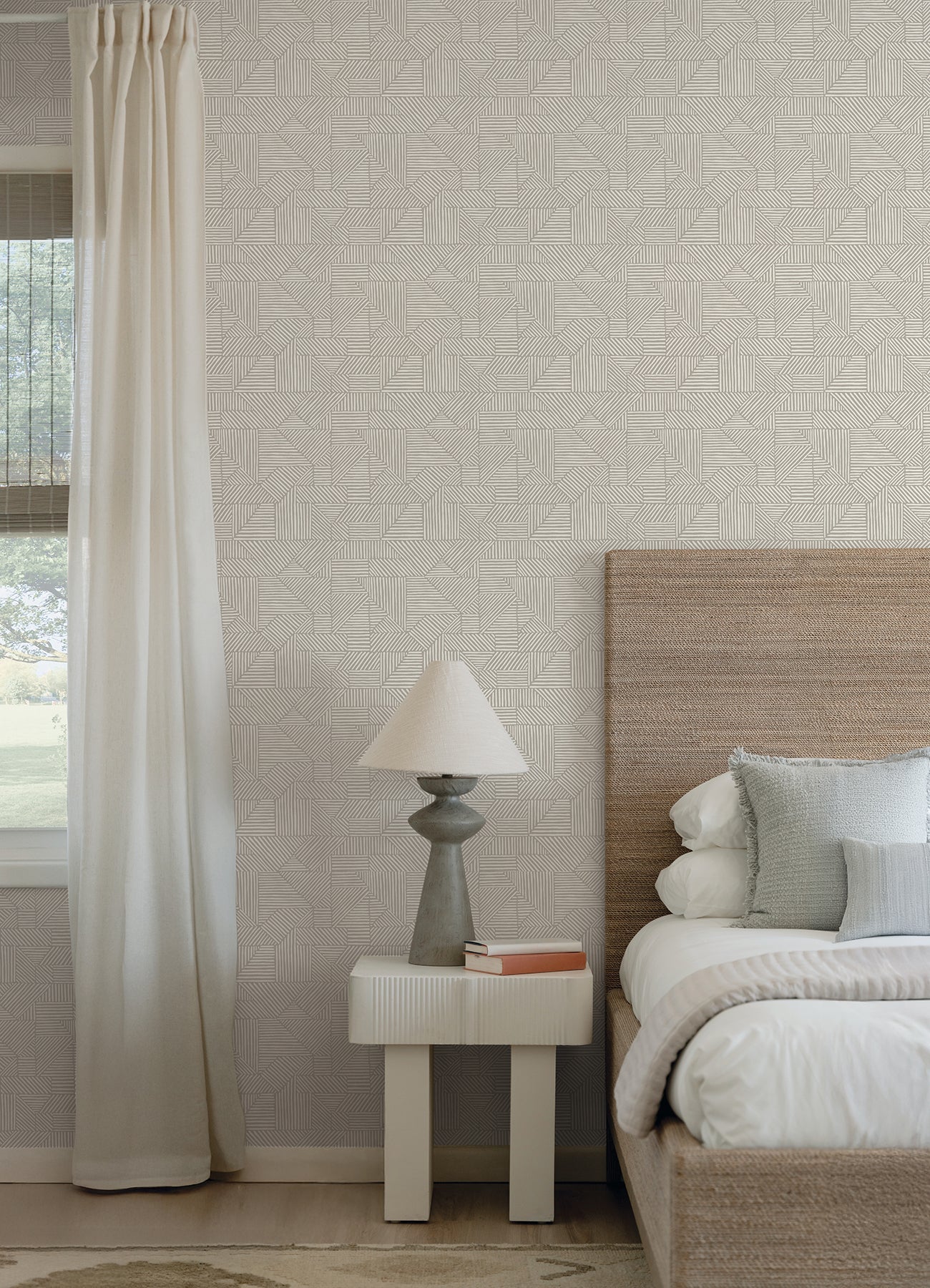 Crescendo wallpaper in light grey color - pattern number 4177-83303 - by A Street Prints in the Drew and Jonathan Home Fifth Edition collection