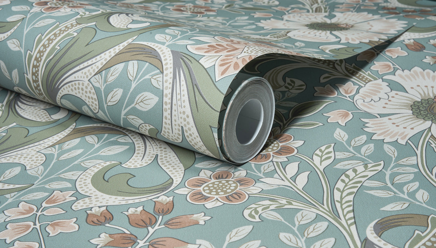 Liora wallpaper in aqua color - pattern number 4191-83013 - by Chesapeake in the Kitchen &amp; Bath collection
